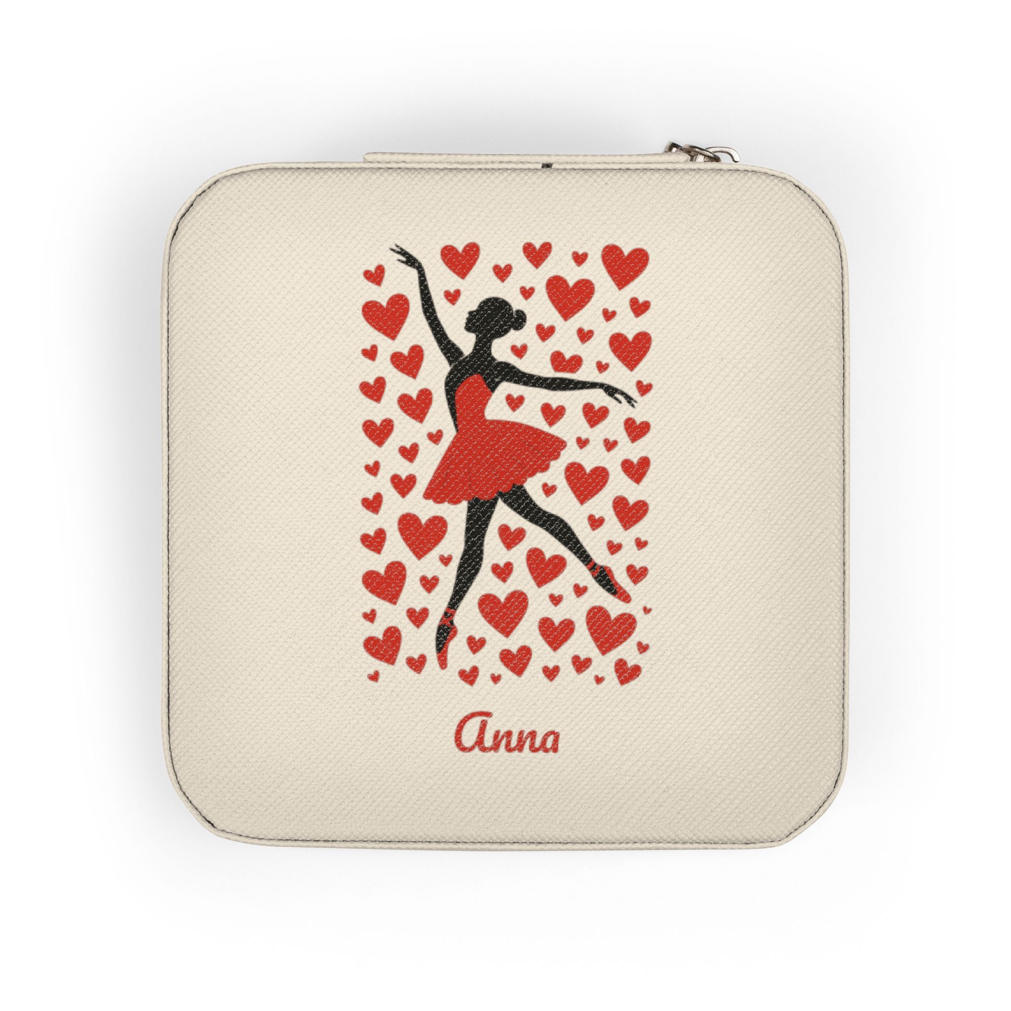 Personalized Ballet Dancer Jewelry Travel Case, Valentine’s Gift for Dancers, Custom Name Jewelry Box, Ballerina Gift for Her