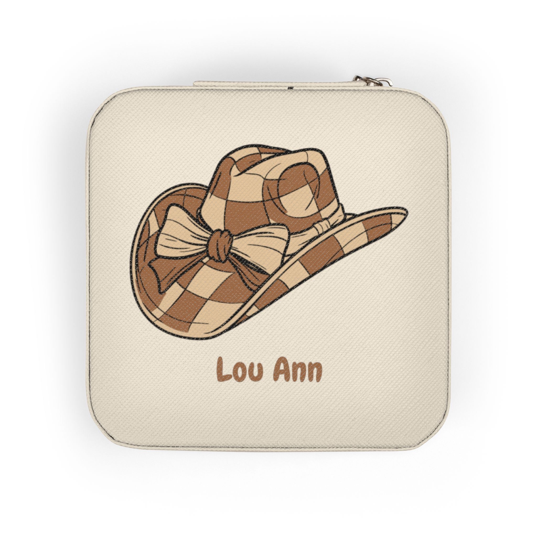Personalized Cowgirl Jewelry Case | Custom Name Travel Jewelry Box | Western Gift for Girls | Mini Jewelry