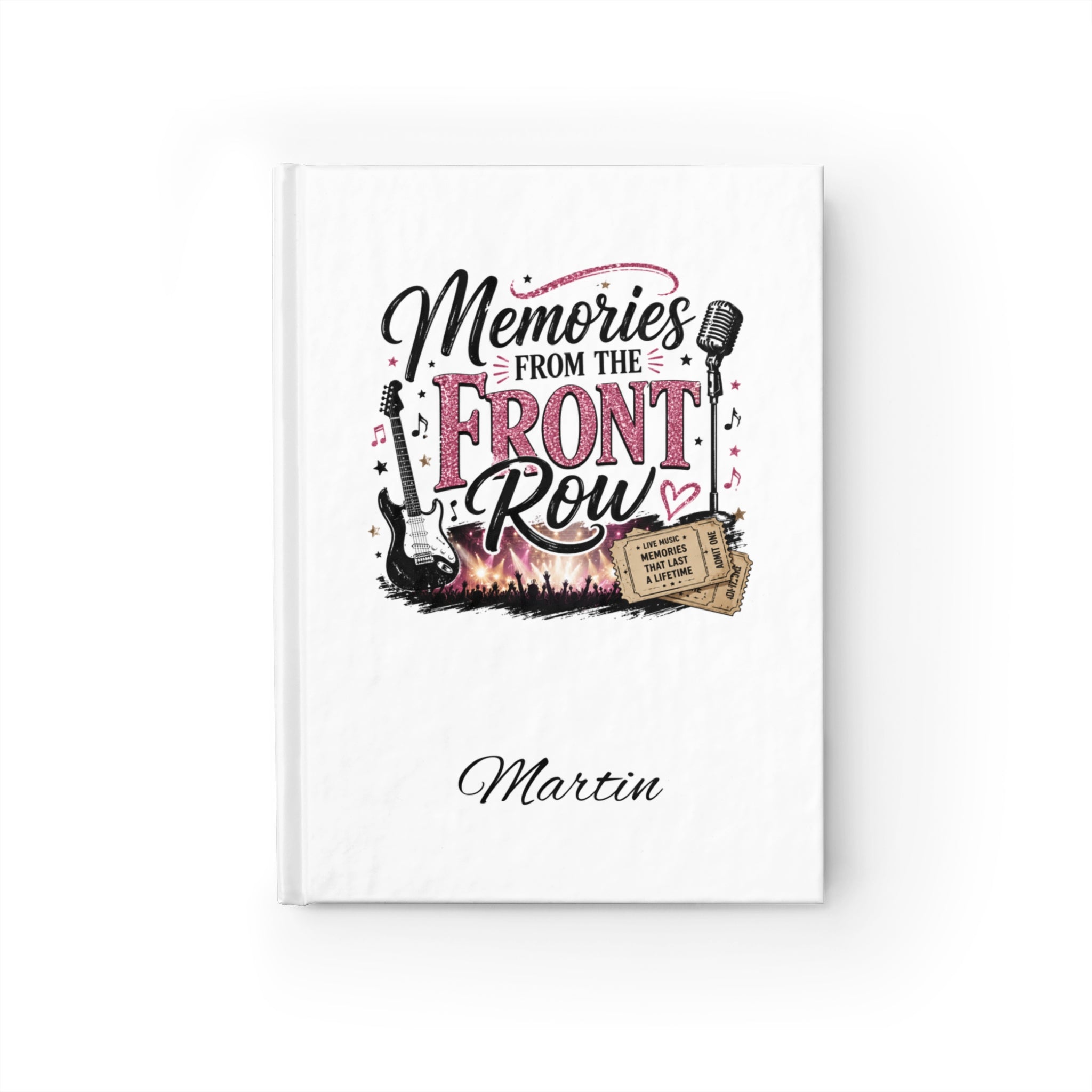 Memories from the Front Row Concert Journal – Live Music Memory Book for Concert Lovers