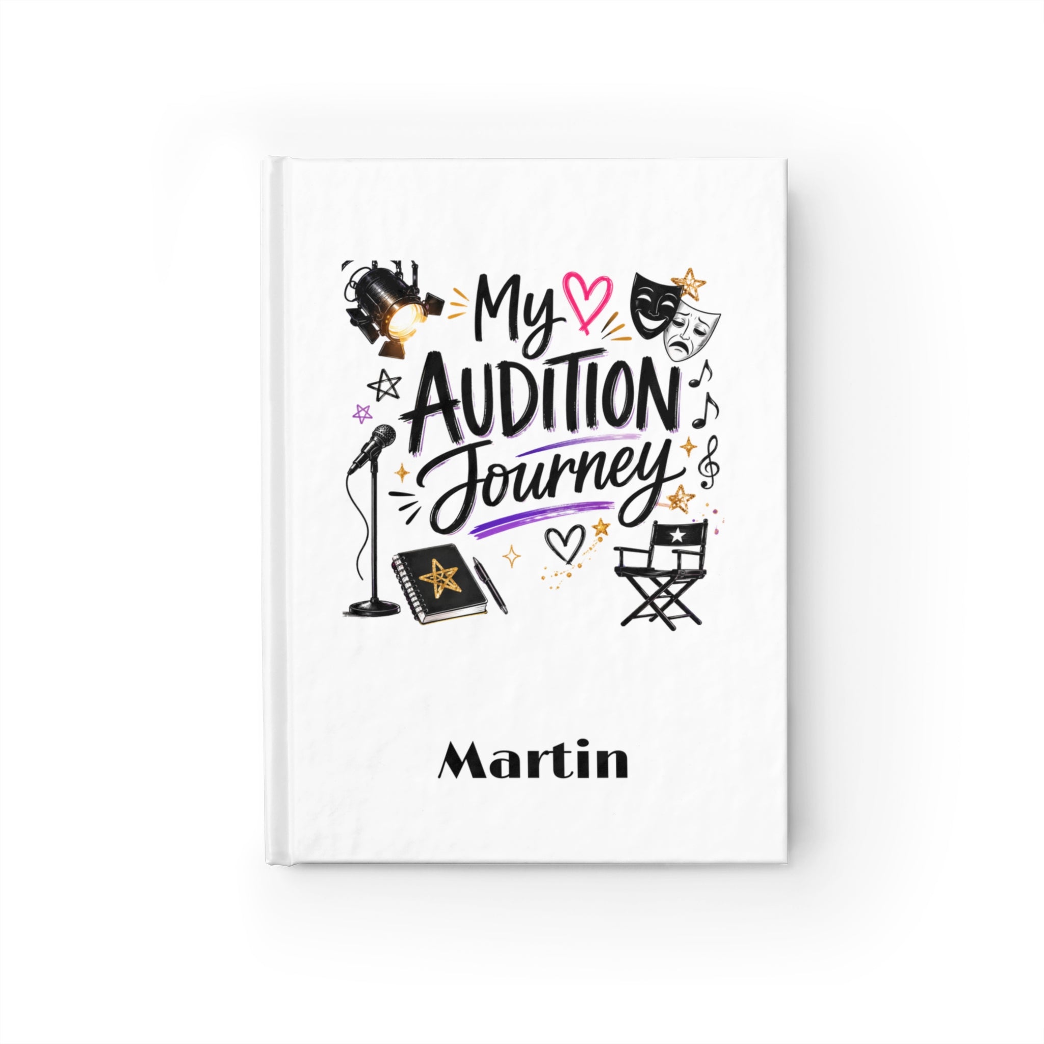 My Audition Journey Journal – Personalized Audition Log & Theater Memory Book