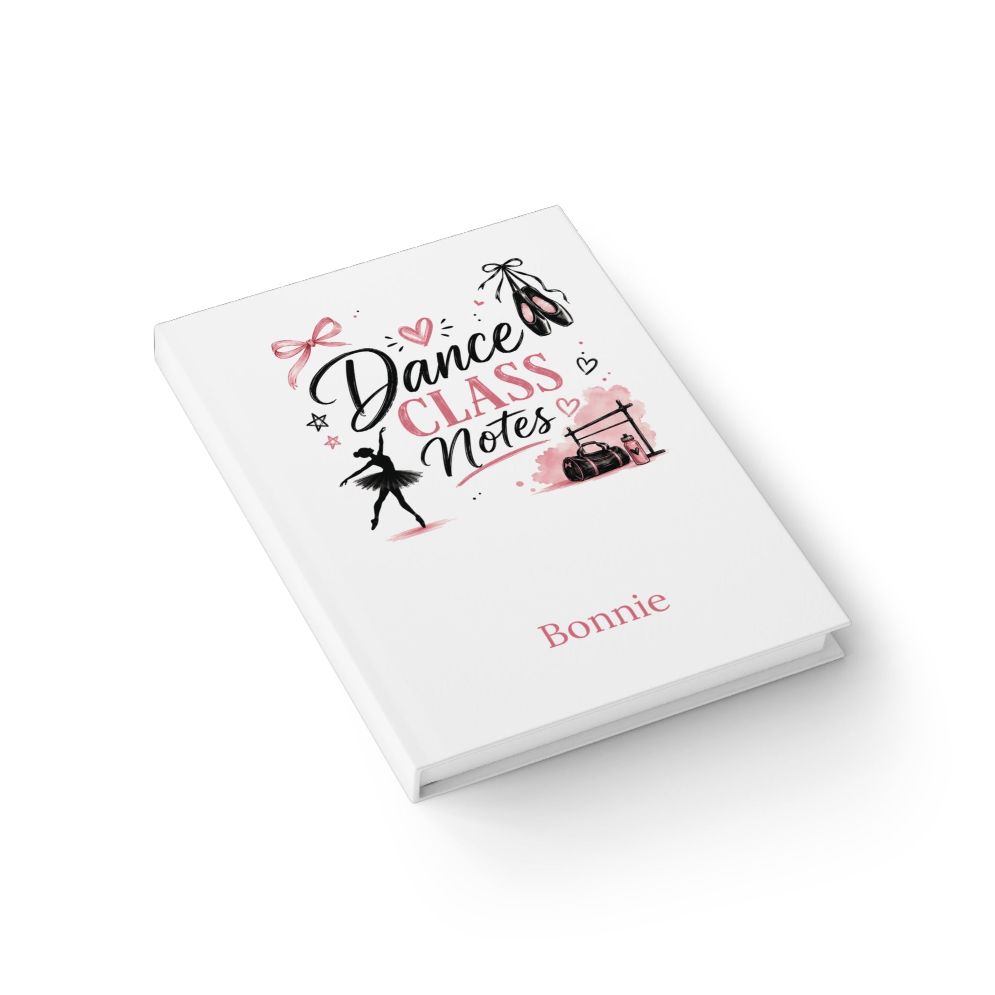 Dance Class Notes Journal – Personalized Notebook for Dancers & Dance Students