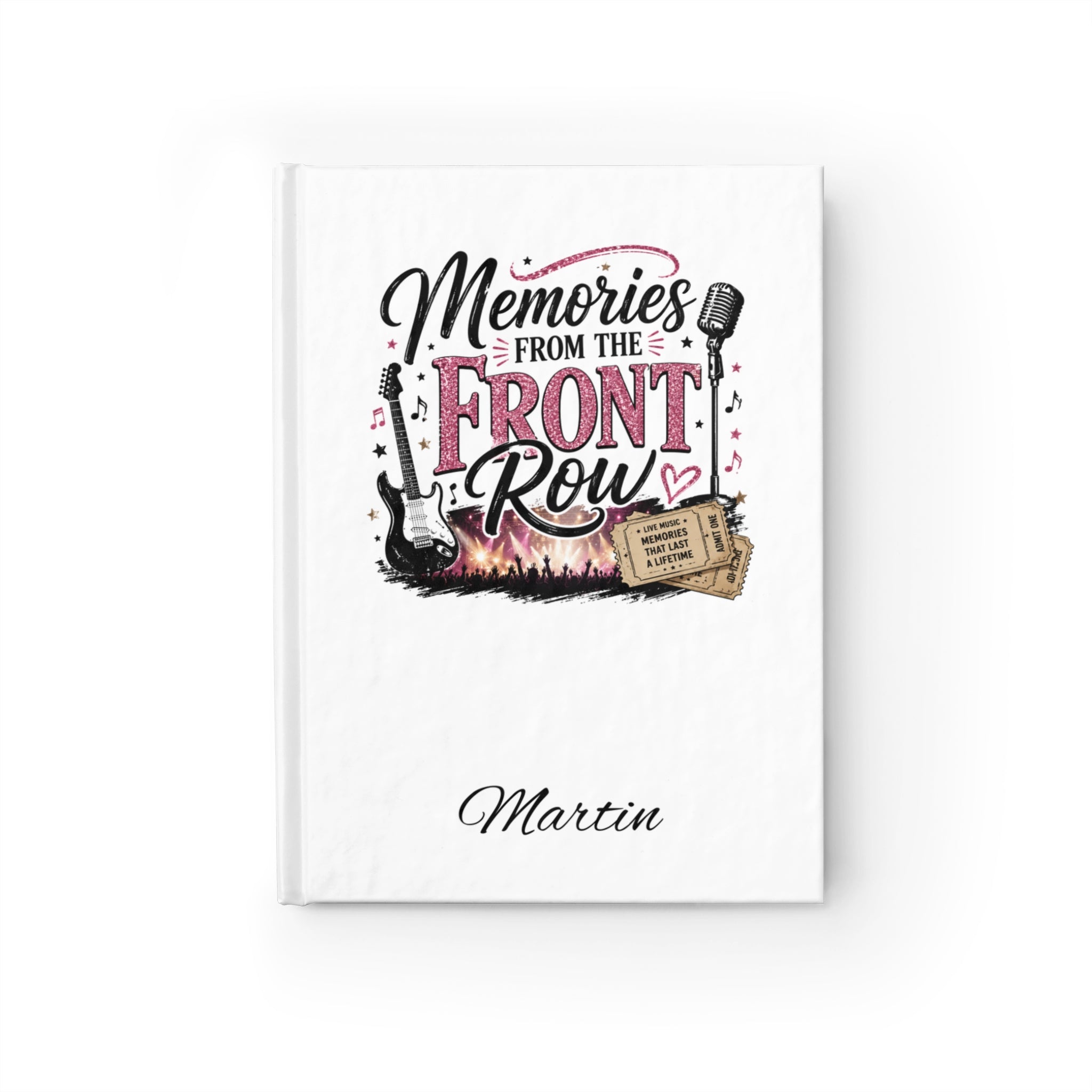 Memories from the Front Row Concert Journal – Live Music Memory Book for Concert Lovers