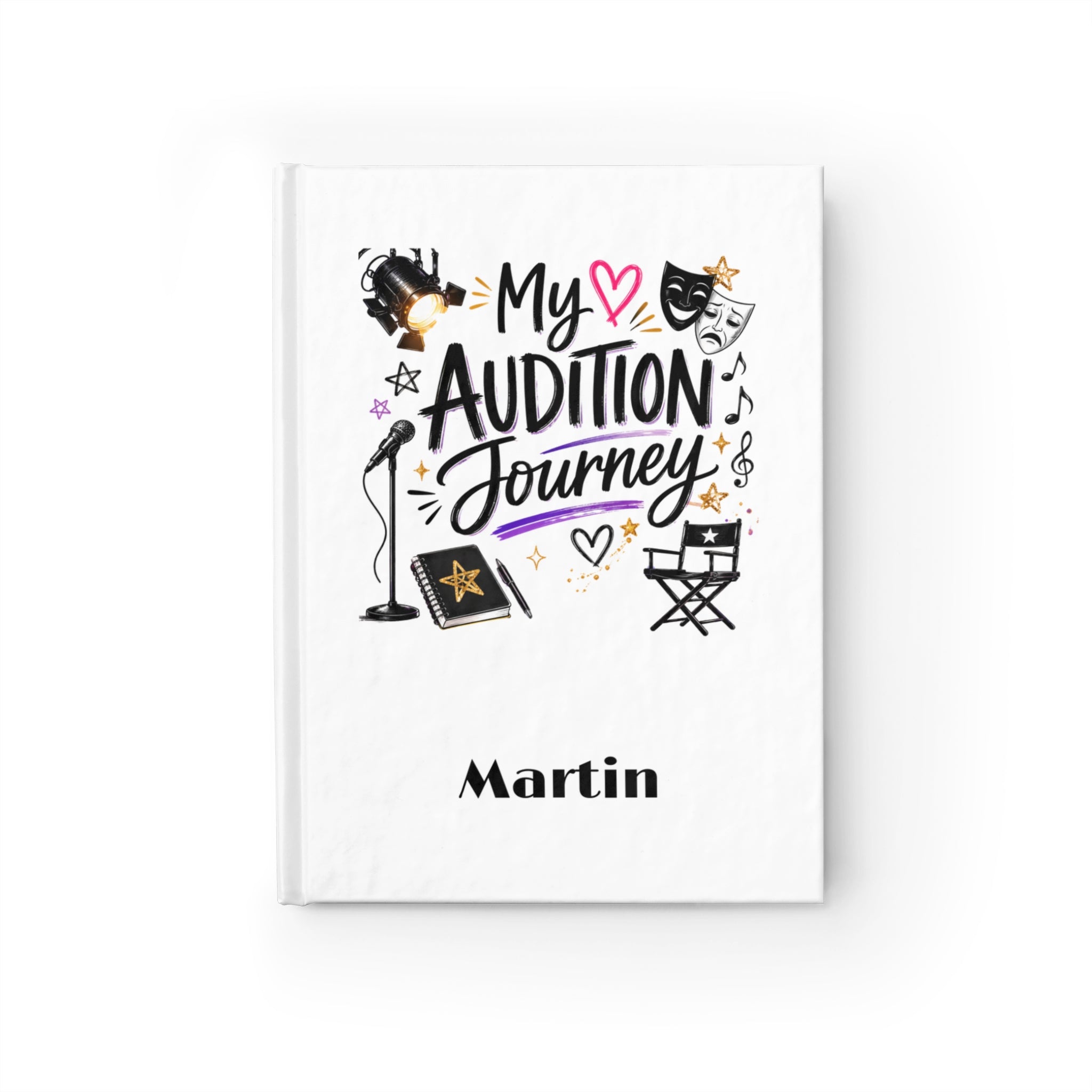 My Audition Journey Journal – Personalized Audition Log & Theater Memory Book