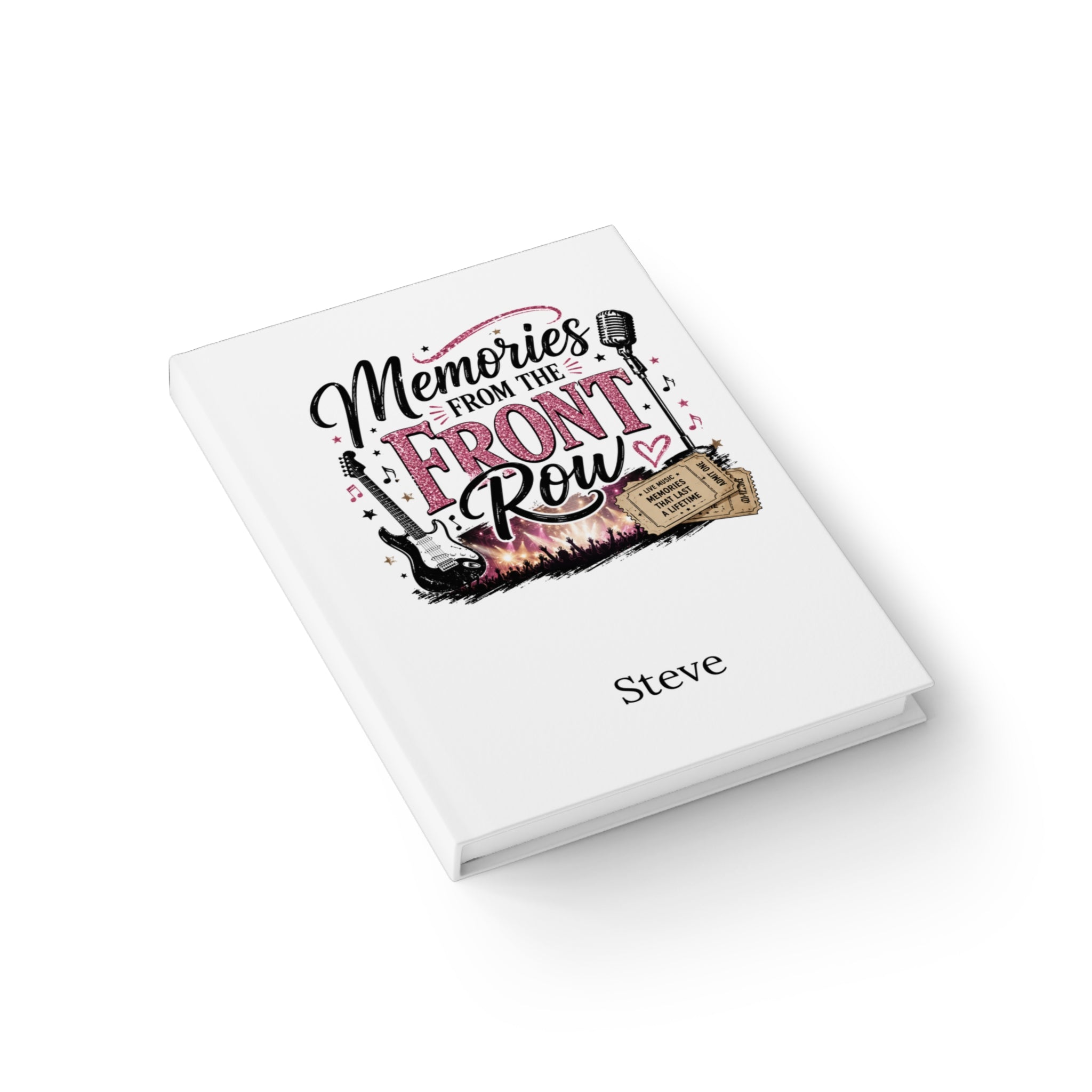 Memories from the Front Row Concert Journal – Live Music Memory Book for Concert Lovers