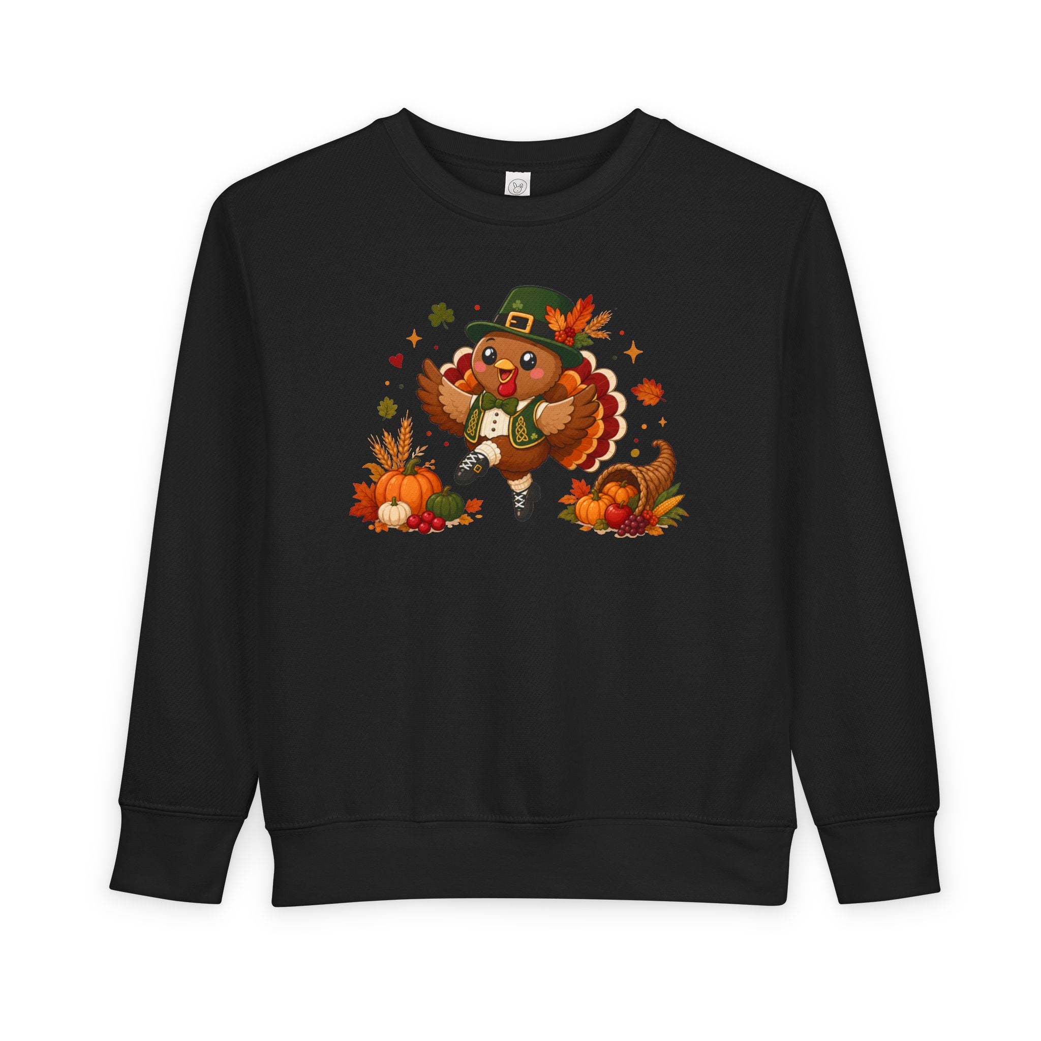 Toddler Irish Dancer Thanksgiving Sweatshirt, Dancing Turkey Crewneck, Fall Irish Dance Gift, Thanksgiving Sweater