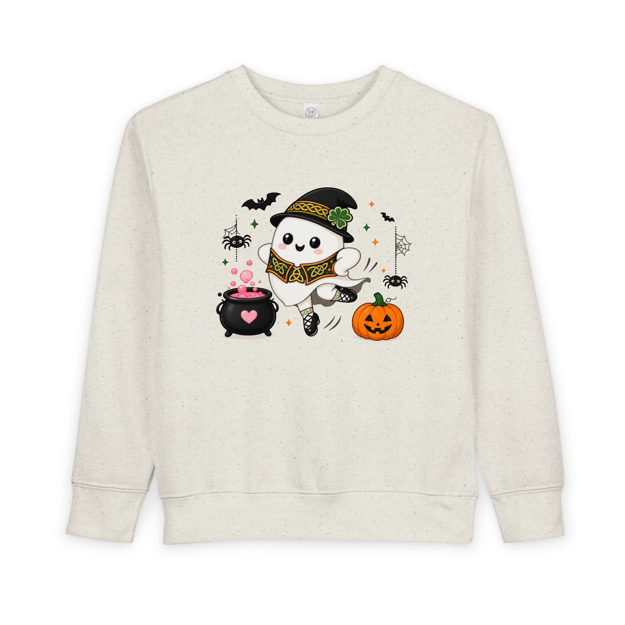Toddler Irish Dance Halloween Ghost Sweatshirt, Cute Irish Dancer Ghost Crewneck, Spooky Irish Dance Shirt, Halloween Dance Gift, Fall Dancer Sweater