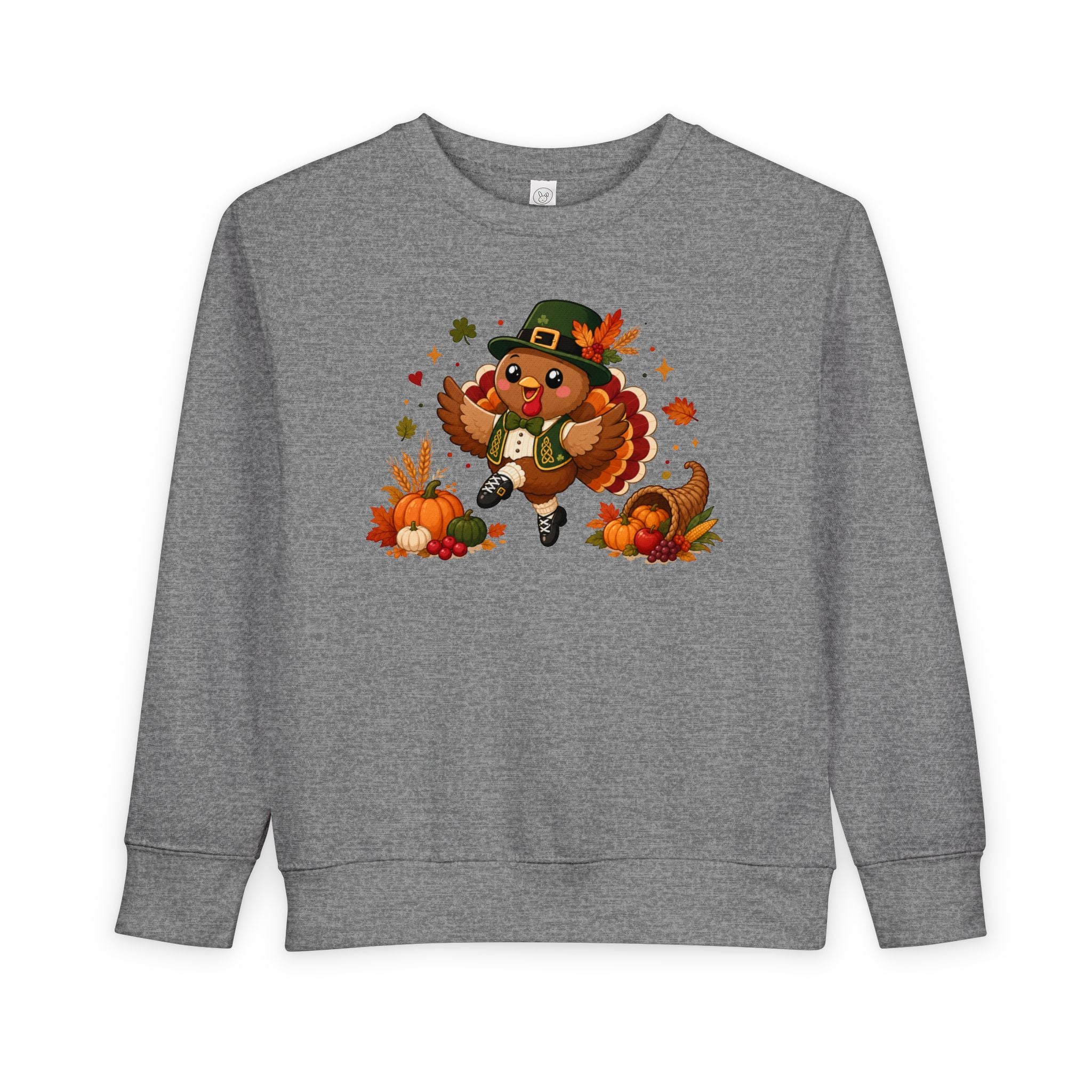 Toddler Irish Dancer Thanksgiving Sweatshirt, Dancing Turkey Crewneck, Fall Irish Dance Gift, Thanksgiving Sweater