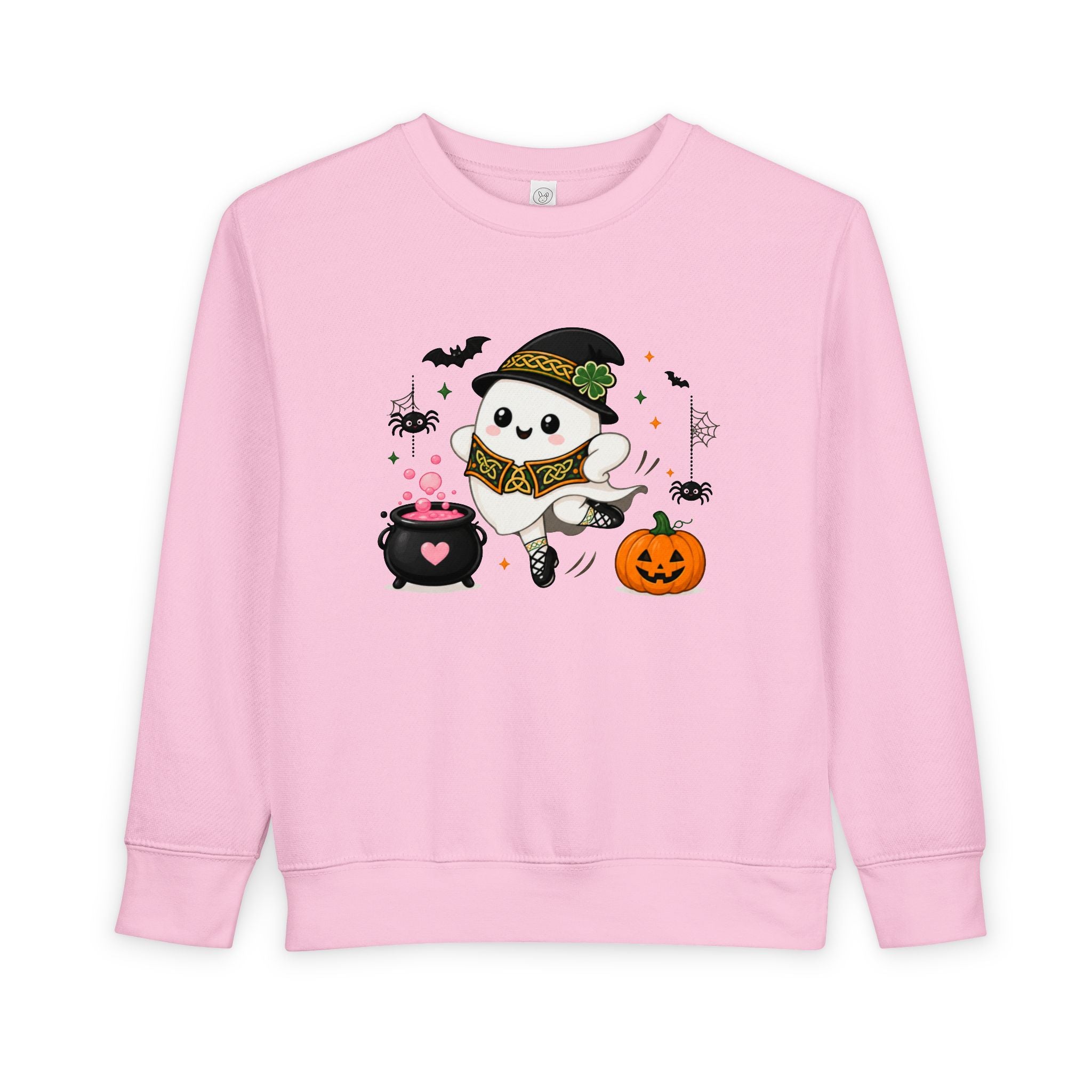Toddler Irish Dance Halloween Ghost Sweatshirt, Cute Irish Dancer Ghost Crewneck, Spooky Irish Dance Shirt, Halloween Dance Gift, Fall Dancer Sweater