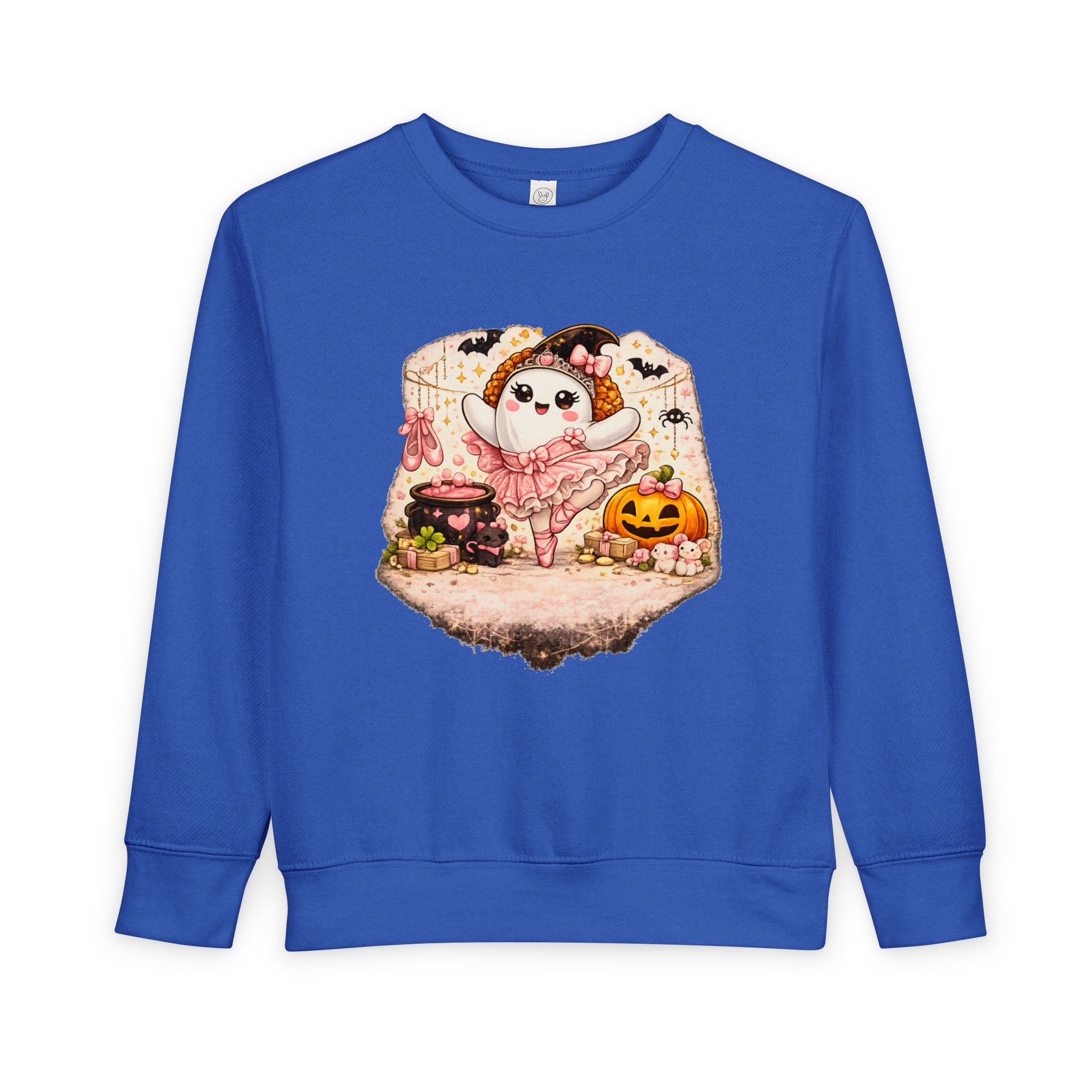 Toddler Ballet Halloween Ghost Sweatshirt, Cute Ghost Ballerina Crewneck, Spooky Ballet Dancer Shirt, Dance Girl Gift