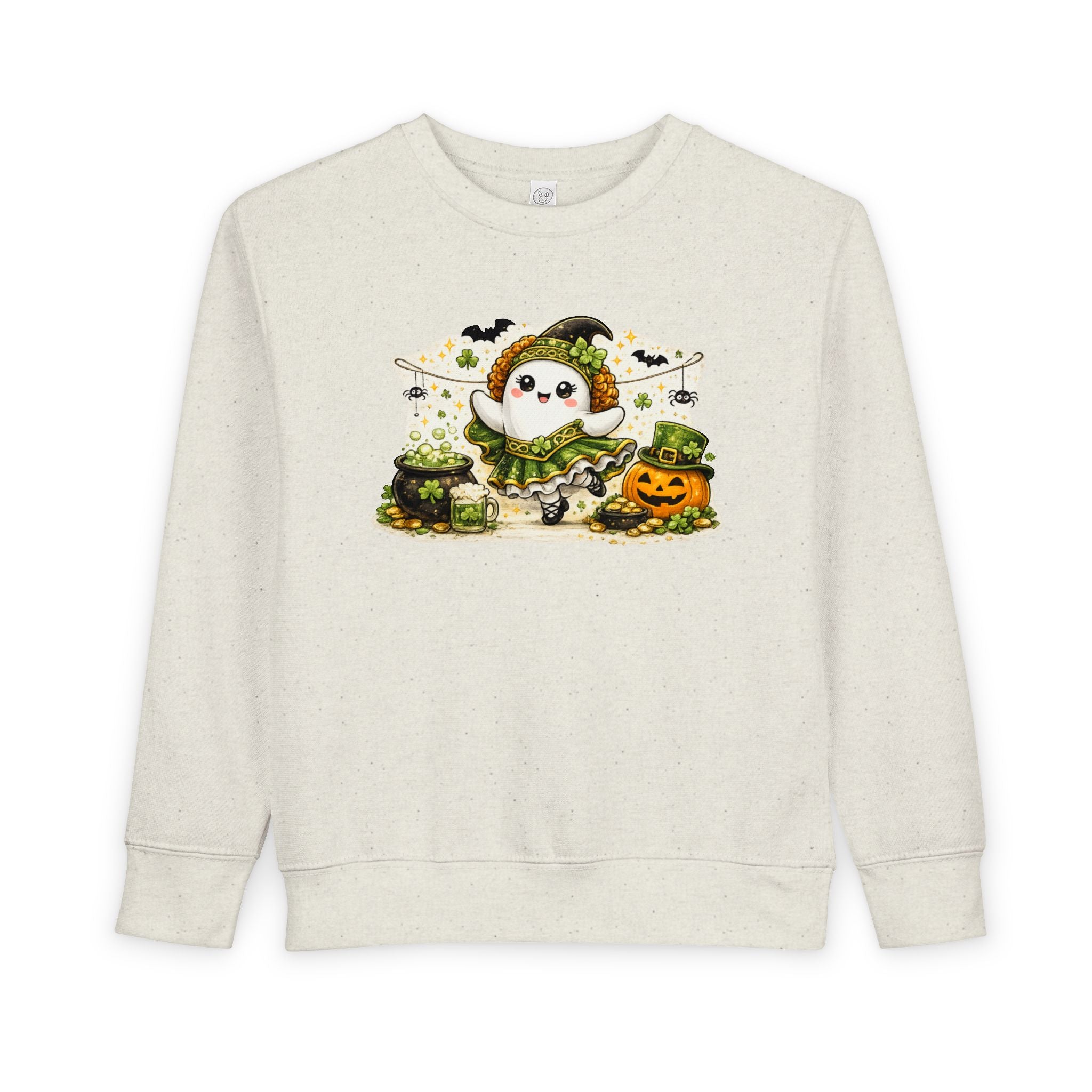 Toddler Irish Dance Halloween Ghost Sweatshirt, Cute Irish Dancer Ghost Crewneck, Spooky Dance Shirt, Halloween Dancer Gift, Irish Dance Sweater