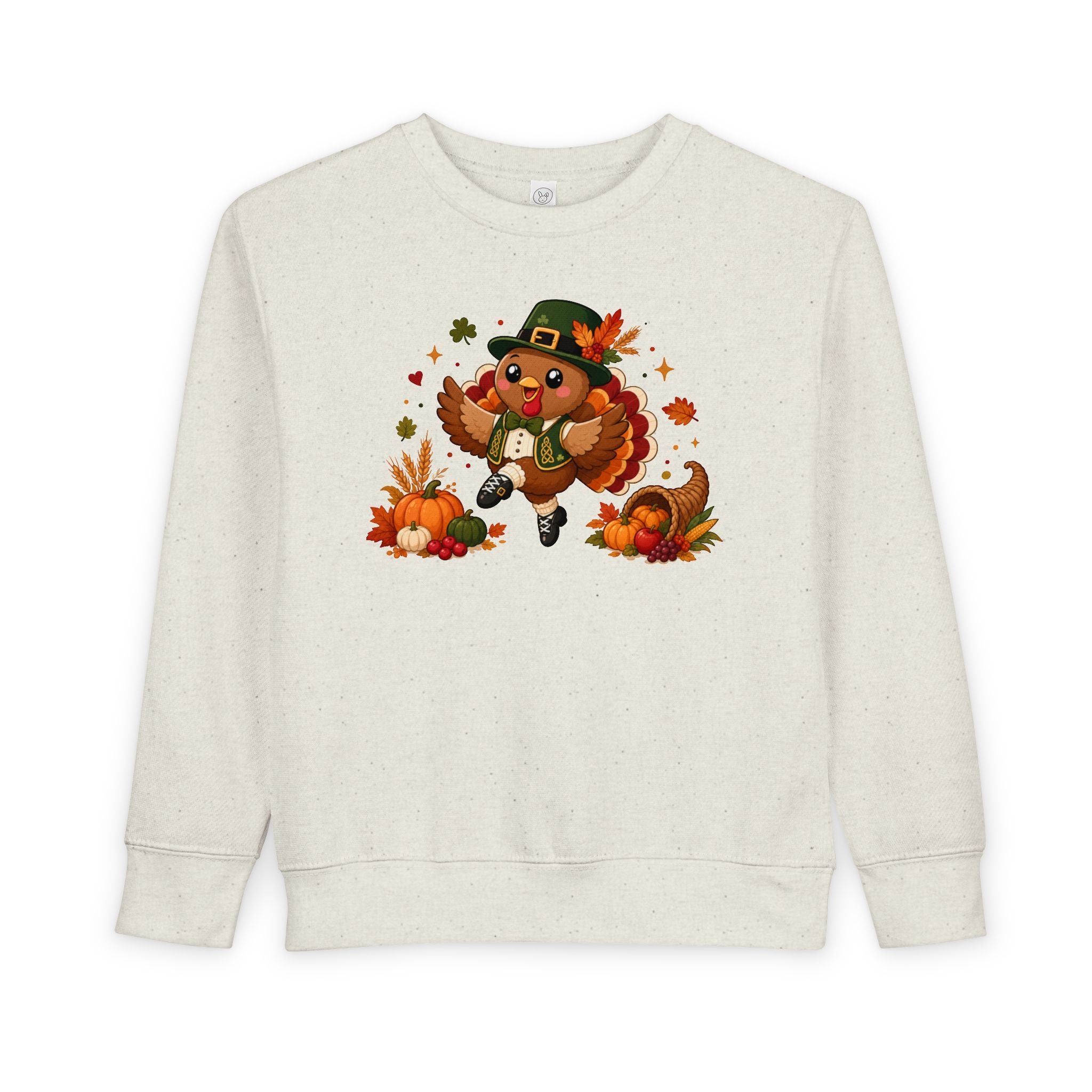 Toddler Irish Dancer Thanksgiving Sweatshirt, Dancing Turkey Crewneck, Fall Irish Dance Gift, Thanksgiving Sweater