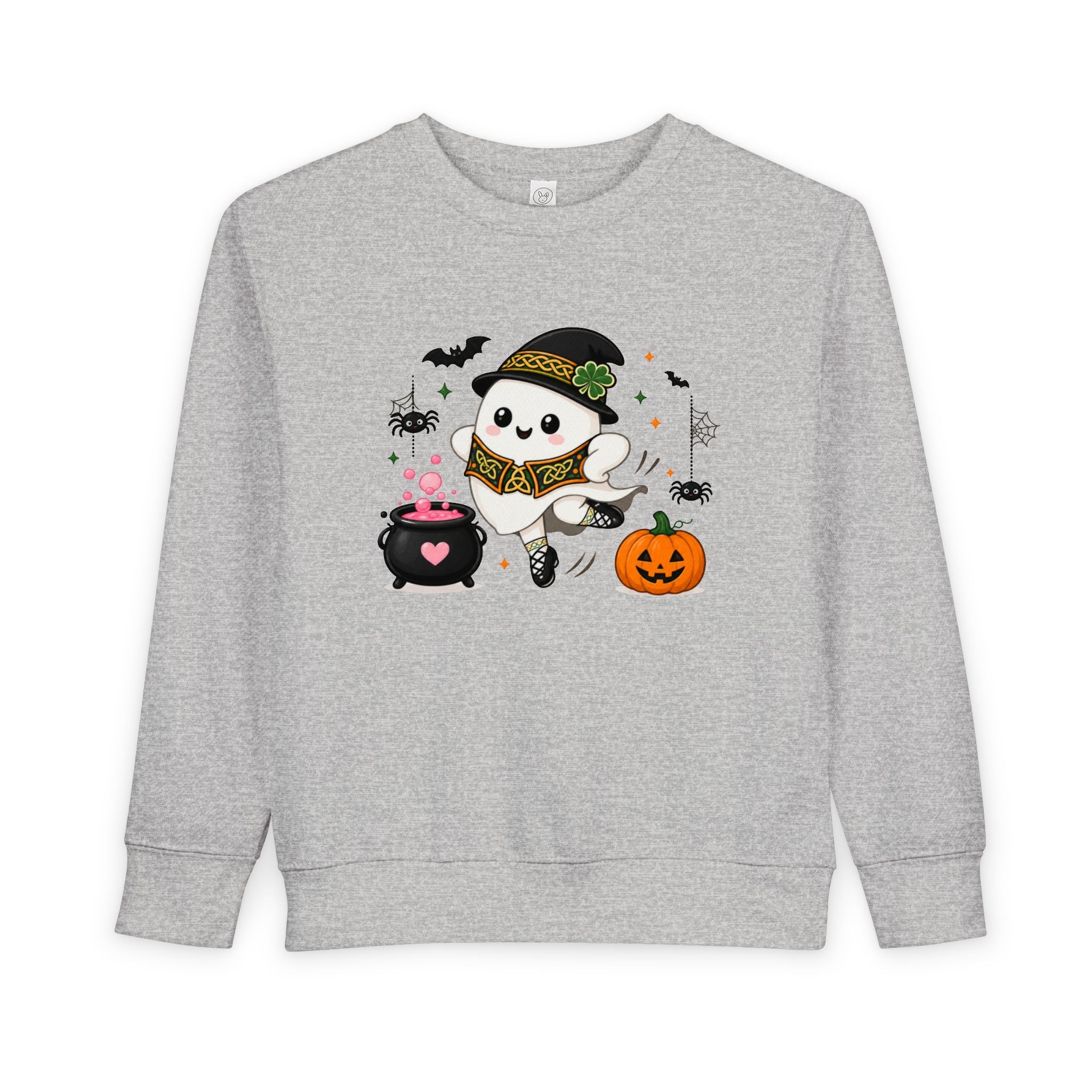 Toddler Irish Dance Halloween Ghost Sweatshirt, Cute Irish Dancer Ghost Crewneck, Spooky Irish Dance Shirt, Halloween Dance Gift, Fall Dancer Sweater