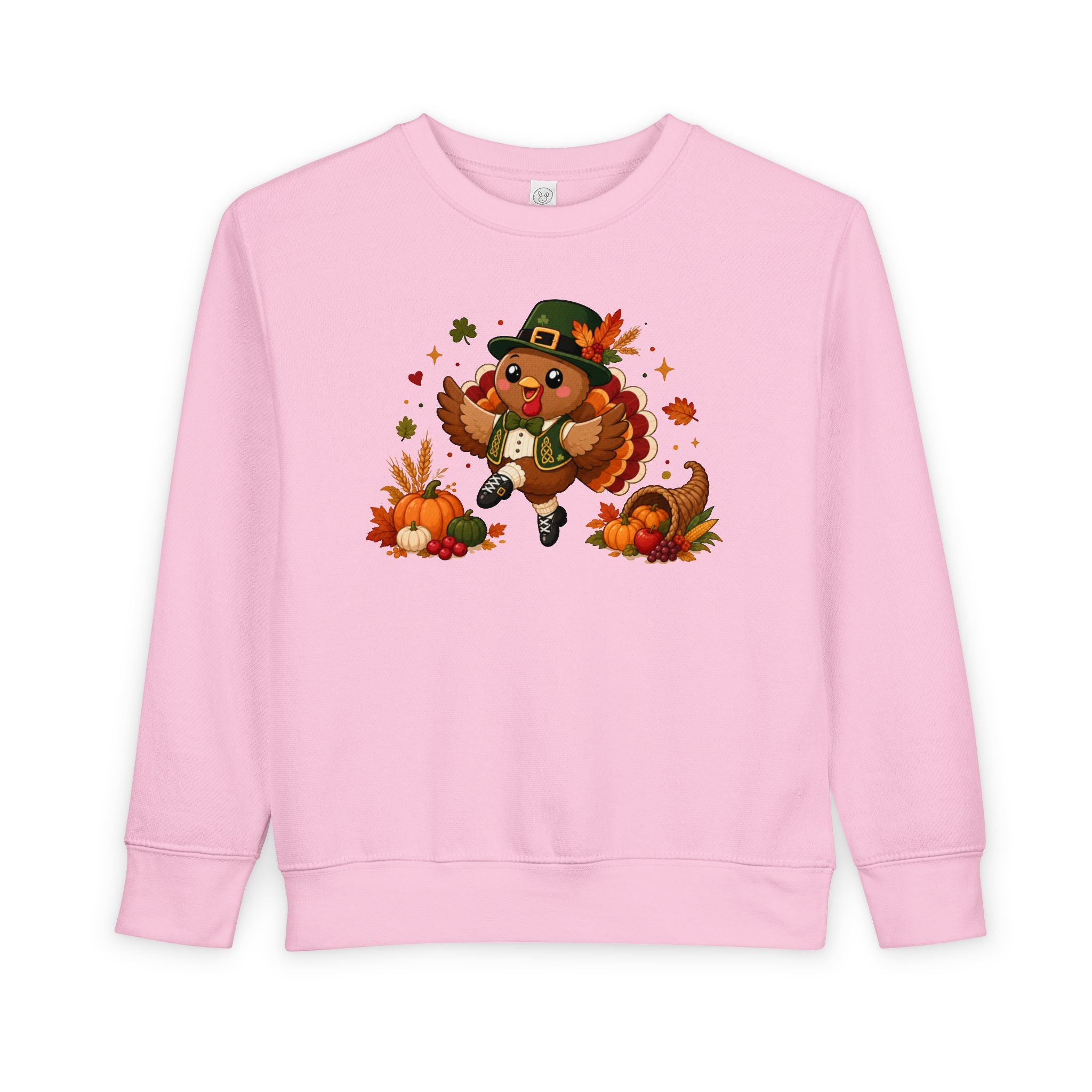 Toddler Irish Dancer Thanksgiving Sweatshirt, Dancing Turkey Crewneck, Fall Irish Dance Gift, Thanksgiving Sweater