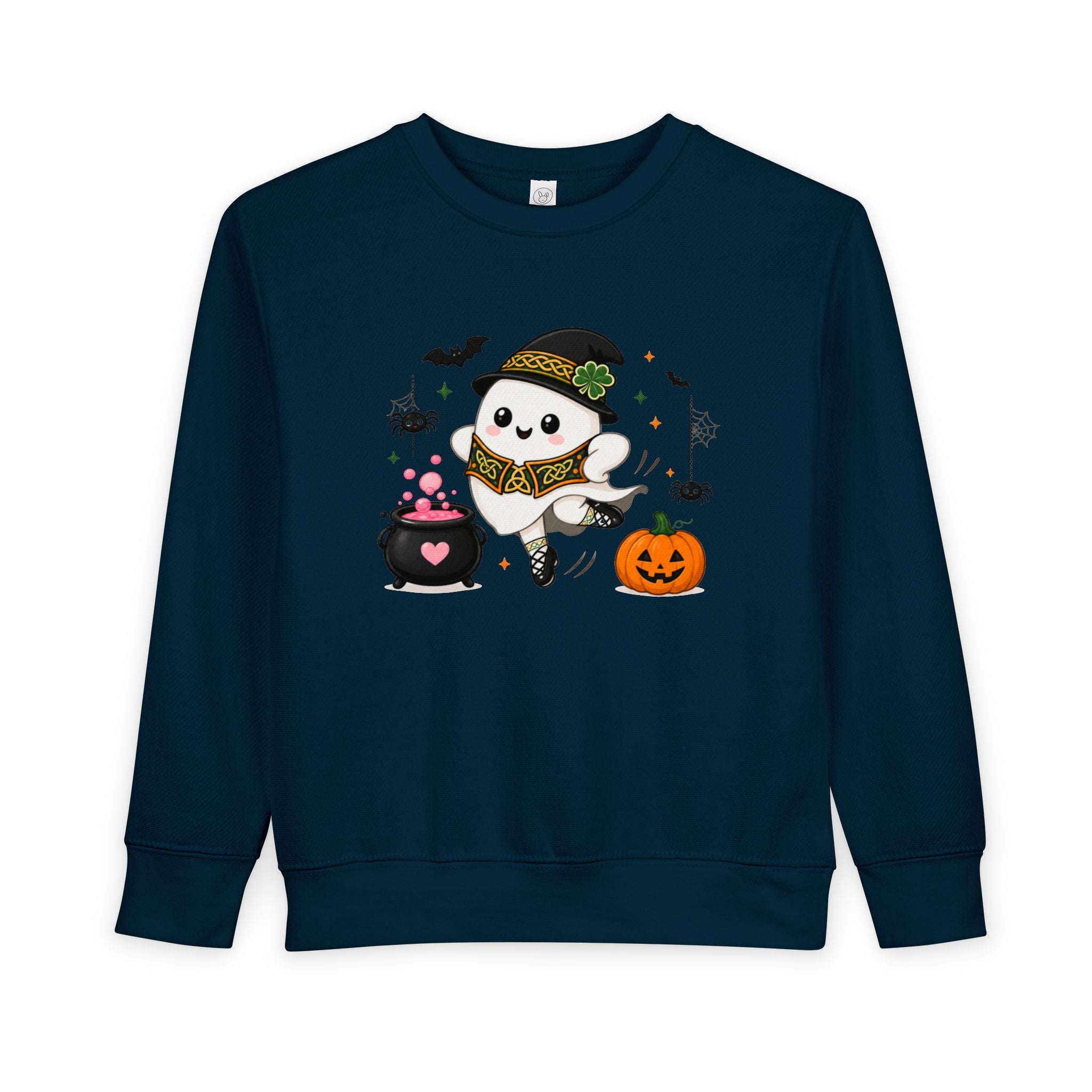 Toddler Irish Dance Halloween Ghost Sweatshirt, Cute Irish Dancer Ghost Crewneck, Spooky Irish Dance Shirt, Halloween Dance Gift, Fall Dancer Sweater