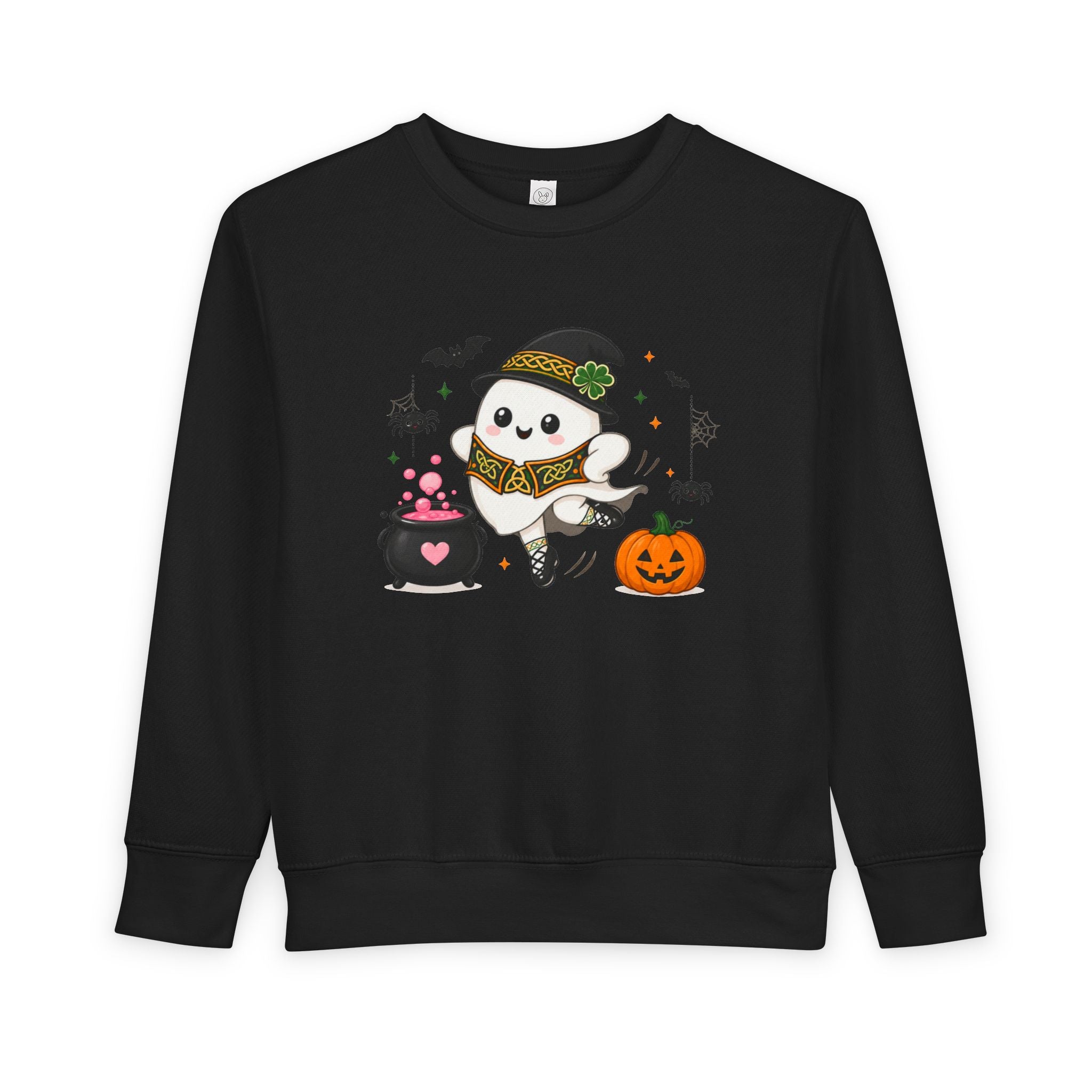 Toddler Irish Dance Halloween Ghost Sweatshirt, Cute Irish Dancer Ghost Crewneck, Spooky Irish Dance Shirt, Halloween Dance Gift, Fall Dancer Sweater