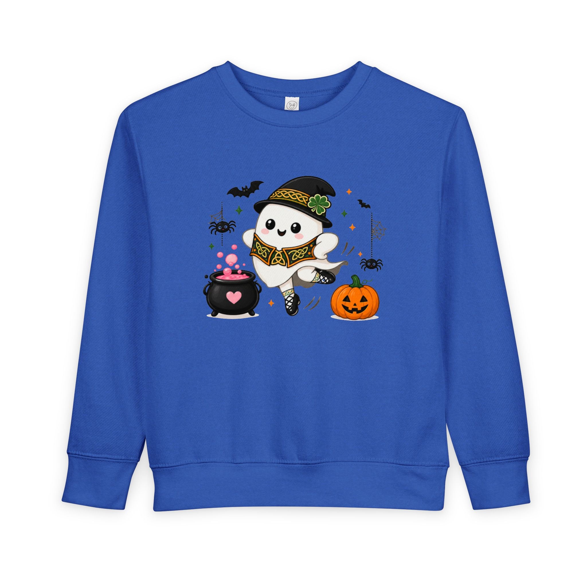 Toddler Irish Dance Halloween Ghost Sweatshirt, Cute Irish Dancer Ghost Crewneck, Spooky Irish Dance Shirt, Halloween Dance Gift, Fall Dancer Sweater