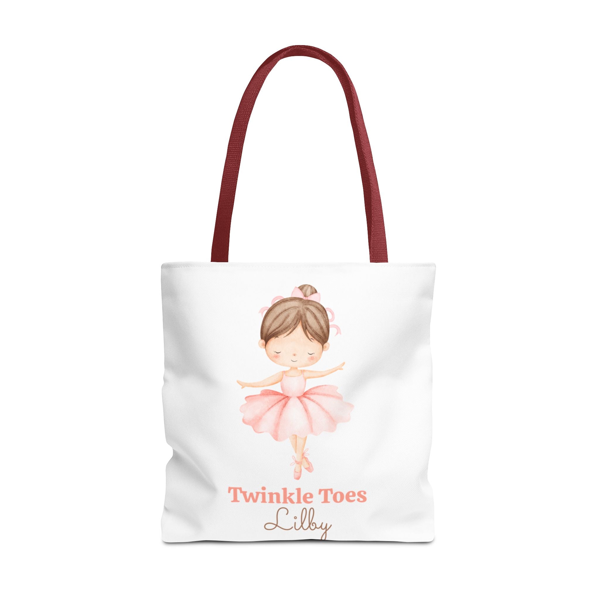 Twinkle Toes Ballet Tote Bag , Personalized Ballerina Gift for Kids, Cute Dance Bag for Little Dancers, Ballet Class Tote