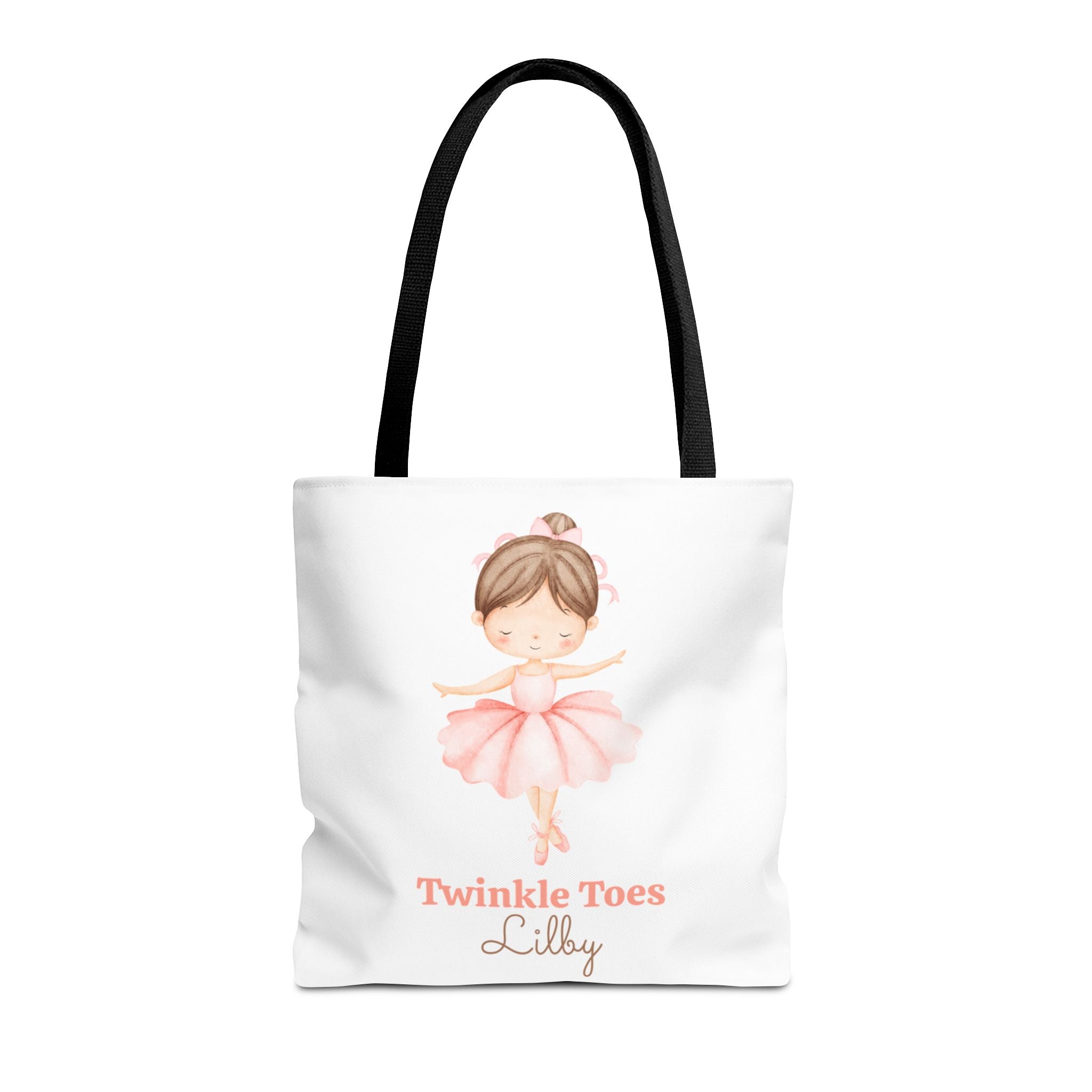 Twinkle Toes Ballet Tote Bag , Personalized Ballerina Gift for Kids, Cute Dance Bag for Little Dancers, Ballet Class Tote