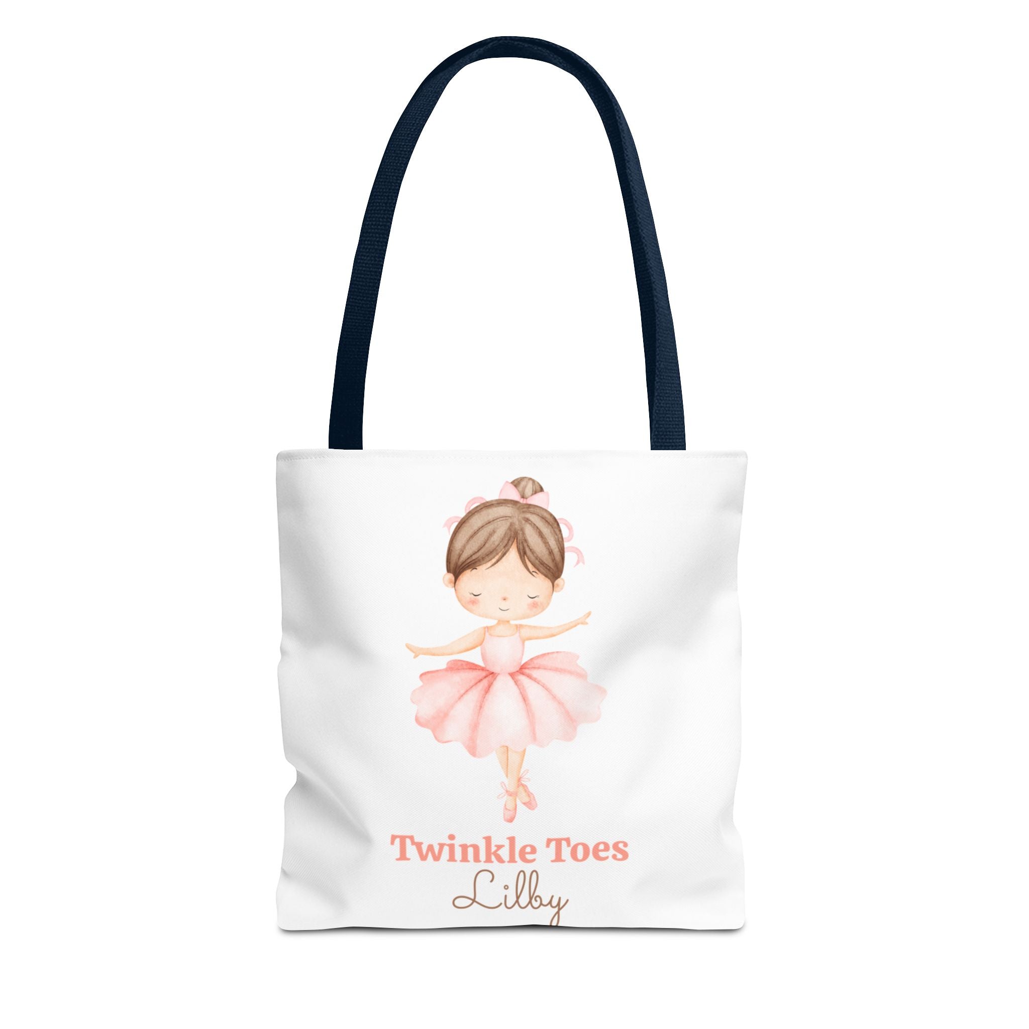 Twinkle Toes Ballet Tote Bag , Personalized Ballerina Gift for Kids, Cute Dance Bag for Little Dancers, Ballet Class Tote