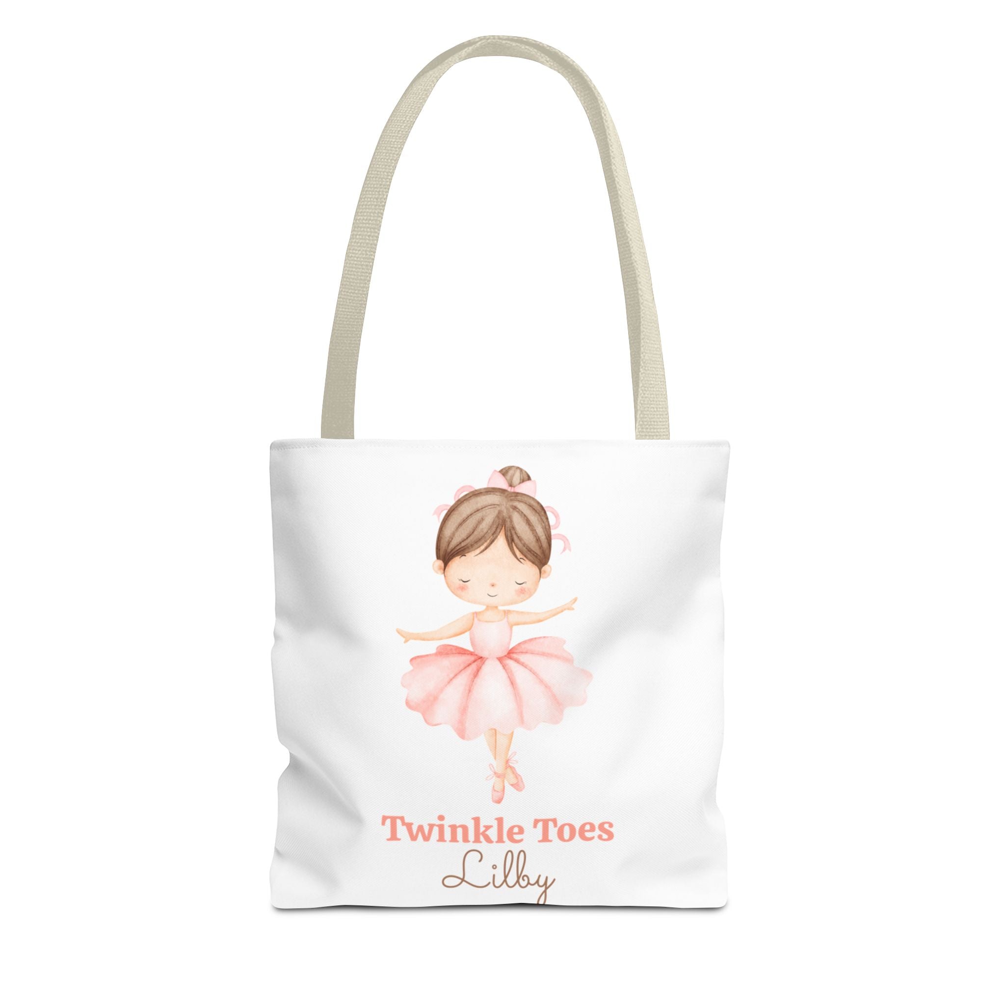 Twinkle Toes Ballet Tote Bag , Personalized Ballerina Gift for Kids, Cute Dance Bag for Little Dancers, Ballet Class Tote