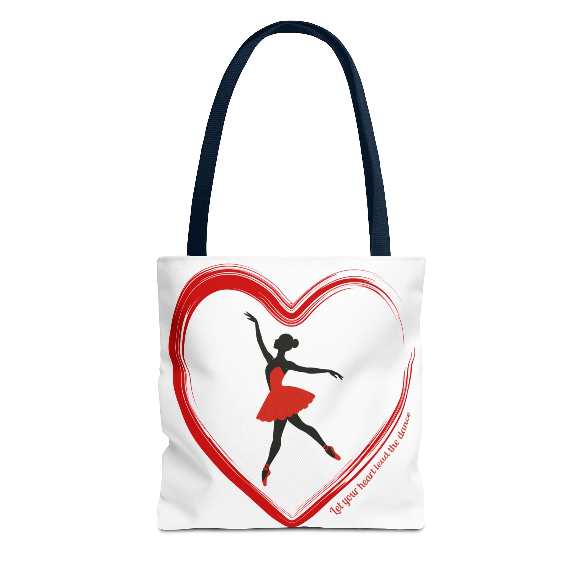 Ballet Dancer Tote Bag, Dance Lover Gift, "Let Your Heart Lead the Dance",  Stylish Dance Tote, Ballerina Inspired Gift