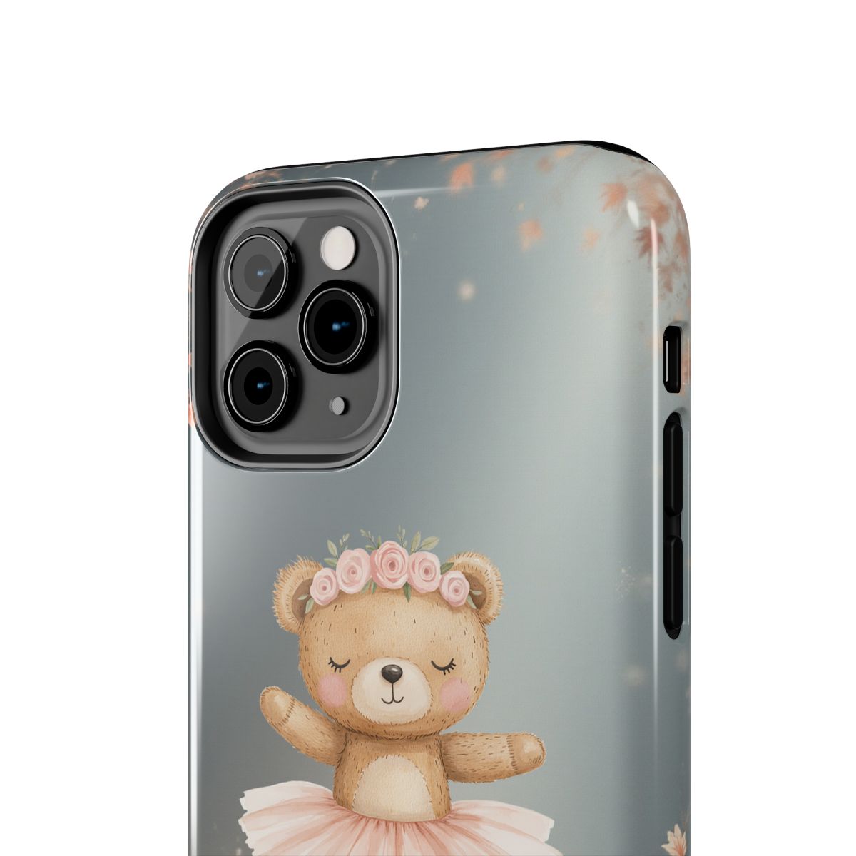 Ballerina Bear Phone Case, Personalized iPhone Samsung Cover, Adorable Kids Gift, Custom Protective Case, Ballet Themed Design, Tough Shell