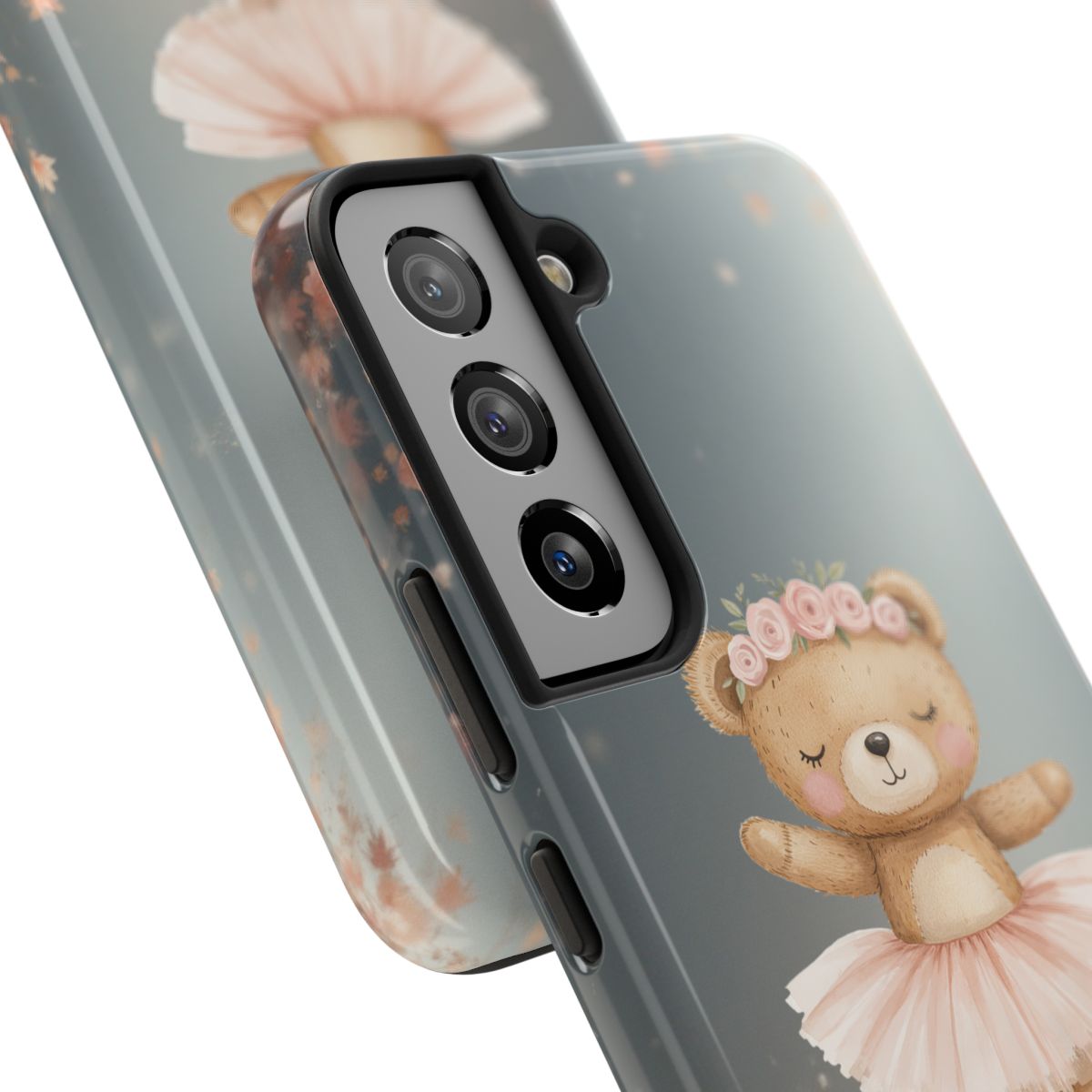 Ballerina Bear Phone Case, Personalized iPhone Samsung Cover, Adorable Kids Gift, Custom Protective Case, Ballet Themed Design, Tough Shell