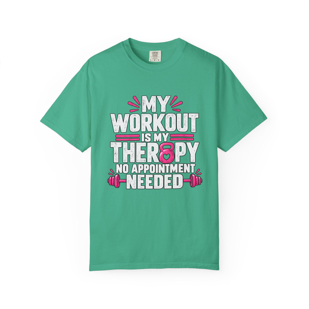 My Workout Is My Therapy Tee, Funny Fitness Shirt, Gym Motivation T-Shirt,  Workout Humor Gift