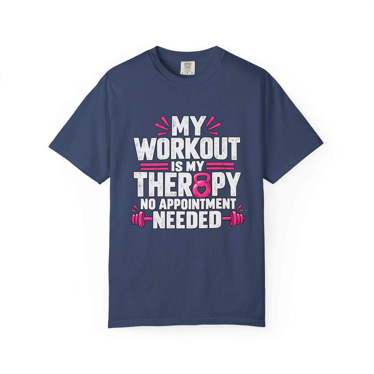 My Workout Is My Therapy Tee, Funny Fitness Shirt, Gym Motivation T-Shirt,  Workout Humor Gift