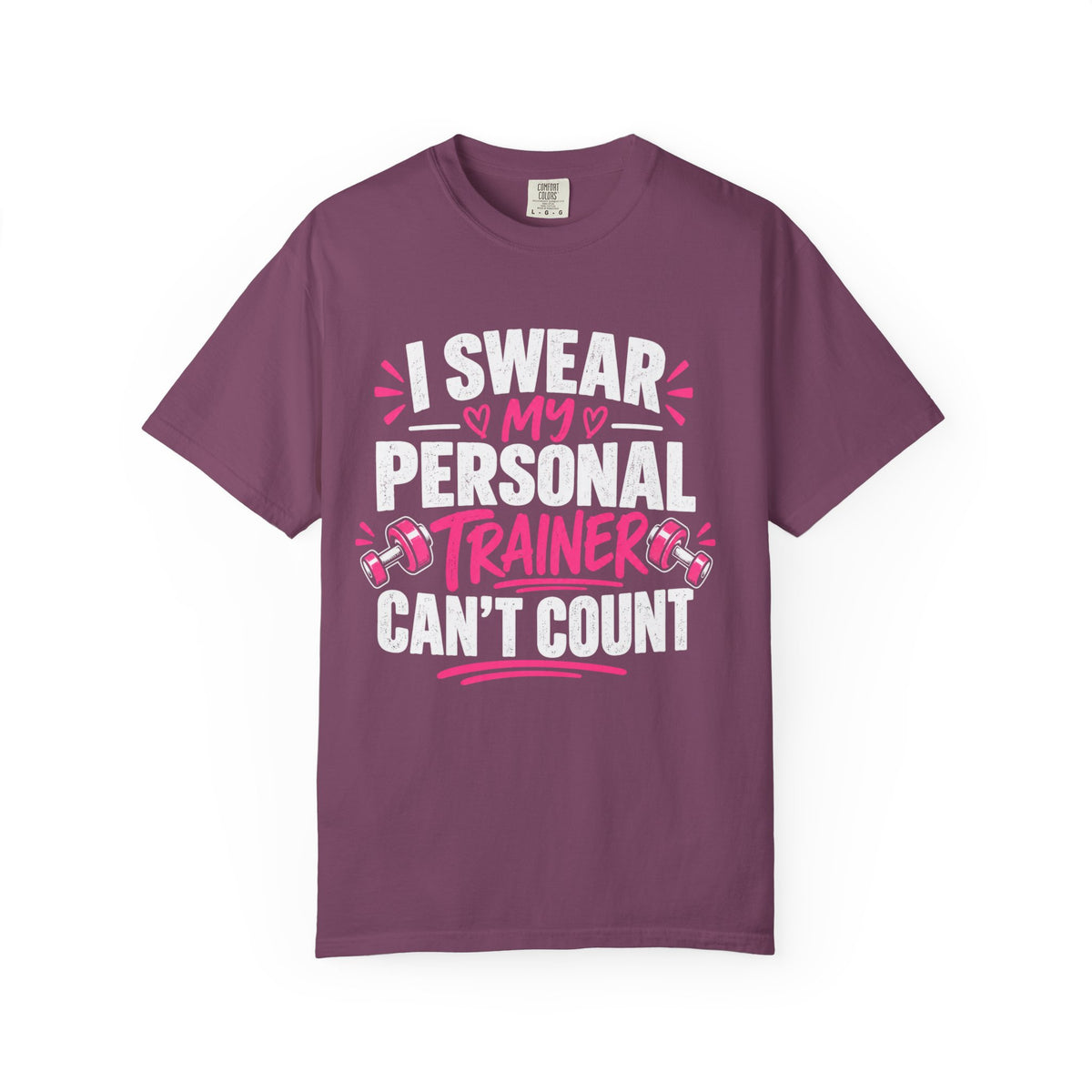 Funny Personal Trainer Shirt, I Swear My Personal Trainer Can't Count, Workout T-Shirt, Gym Lover Gift, Trainer Gift