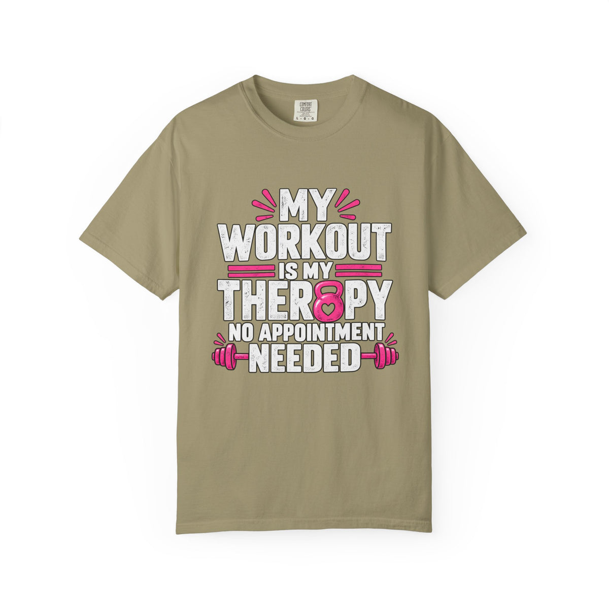 My Workout Is My Therapy Tee, Funny Fitness Shirt, Gym Motivation T-Shirt,  Workout Humor Gift