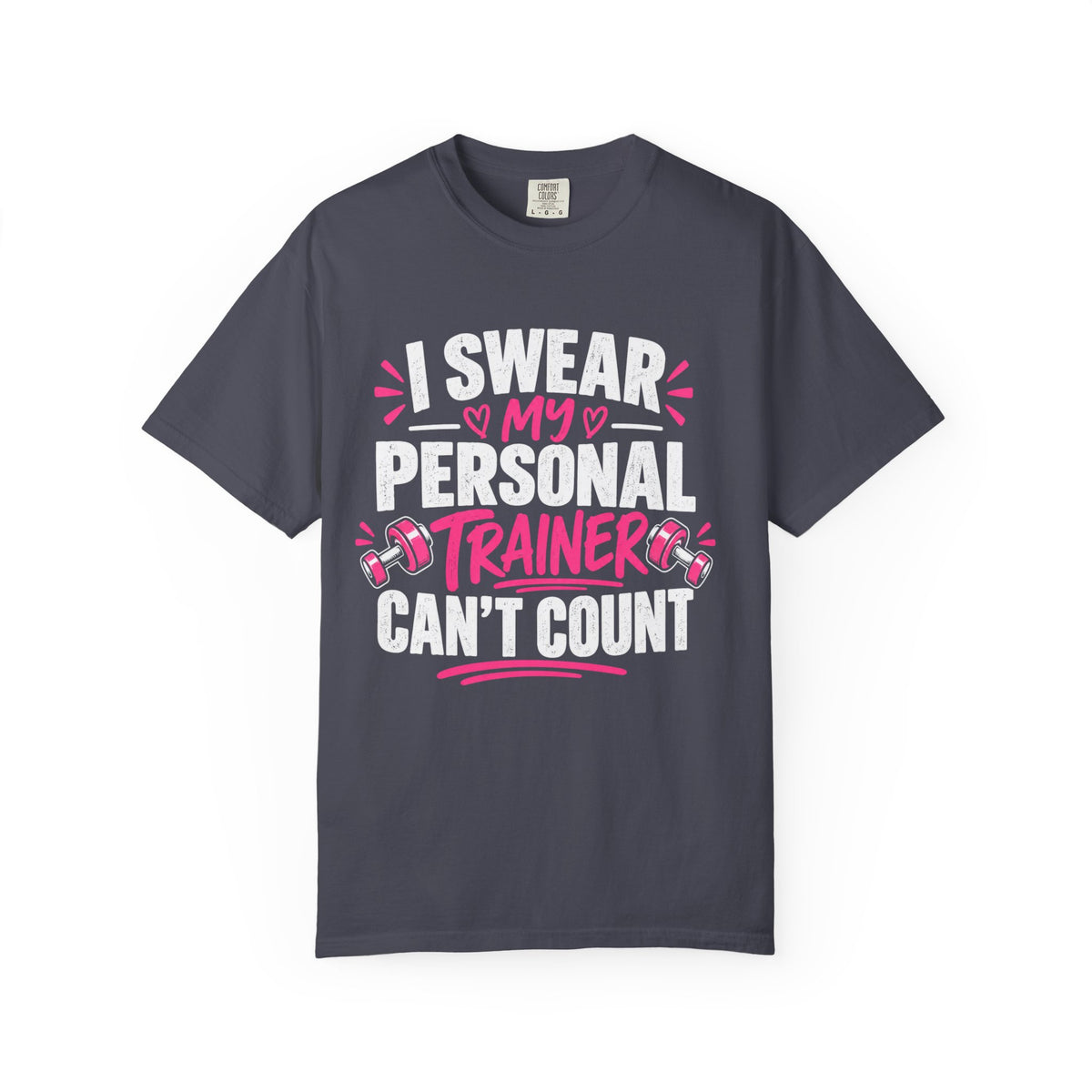 Funny Personal Trainer Shirt, I Swear My Personal Trainer Can't Count, Workout T-Shirt, Gym Lover Gift, Trainer Gift
