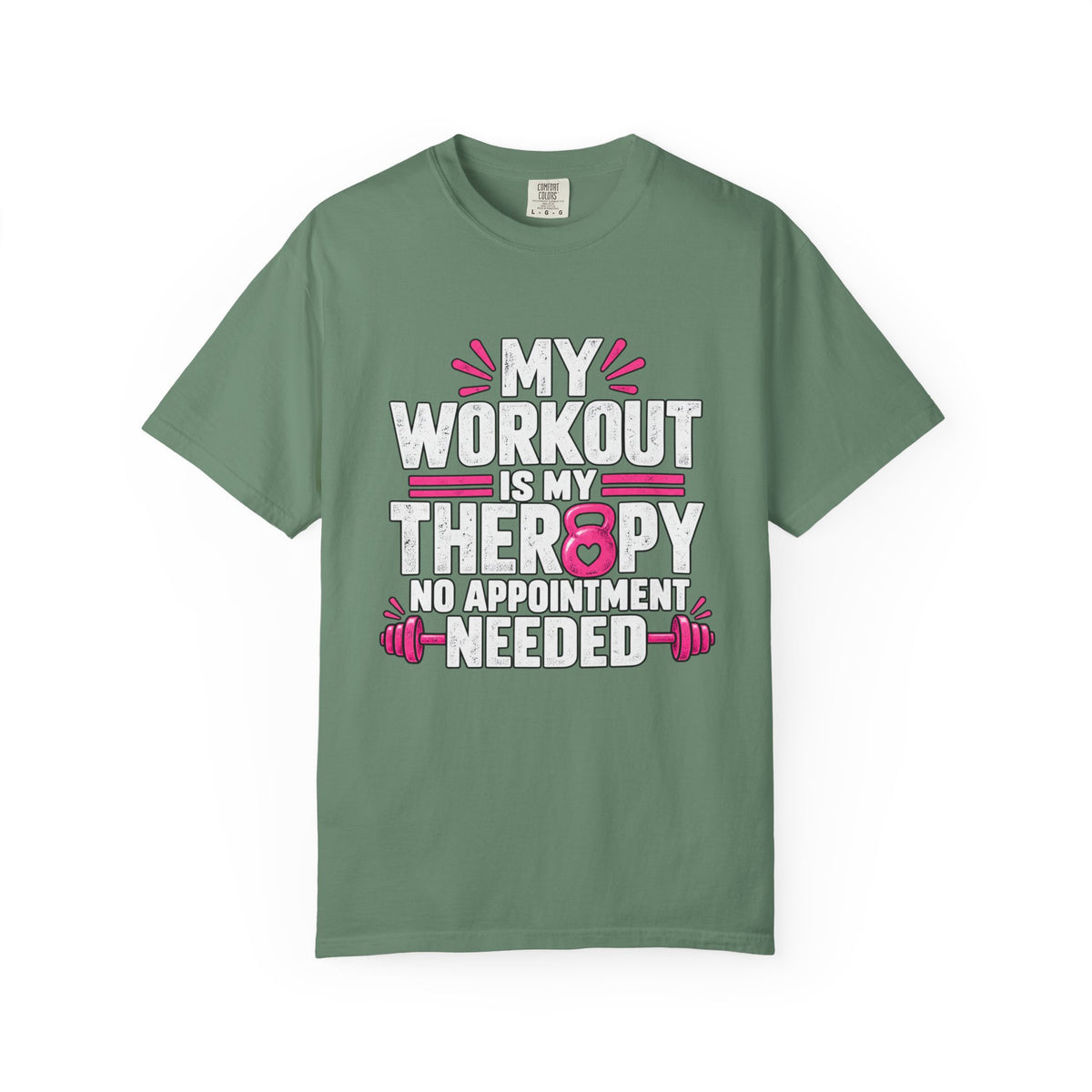 My Workout Is My Therapy Tee, Funny Fitness Shirt, Gym Motivation T-Shirt,  Workout Humor Gift