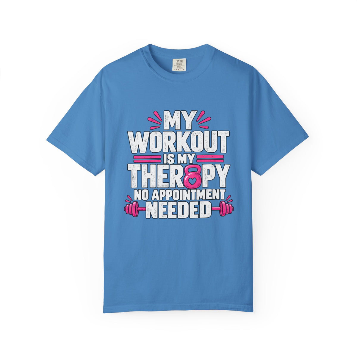 My Workout Is My Therapy Tee, Funny Fitness Shirt, Gym Motivation T-Shirt,  Workout Humor Gift