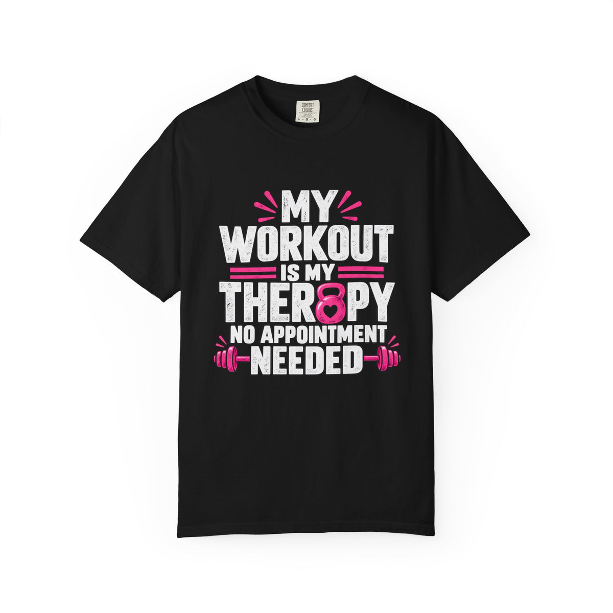 My Workout Is My Therapy Tee, Funny Fitness Shirt, Gym Motivation T-Shirt,  Workout Humor Gift