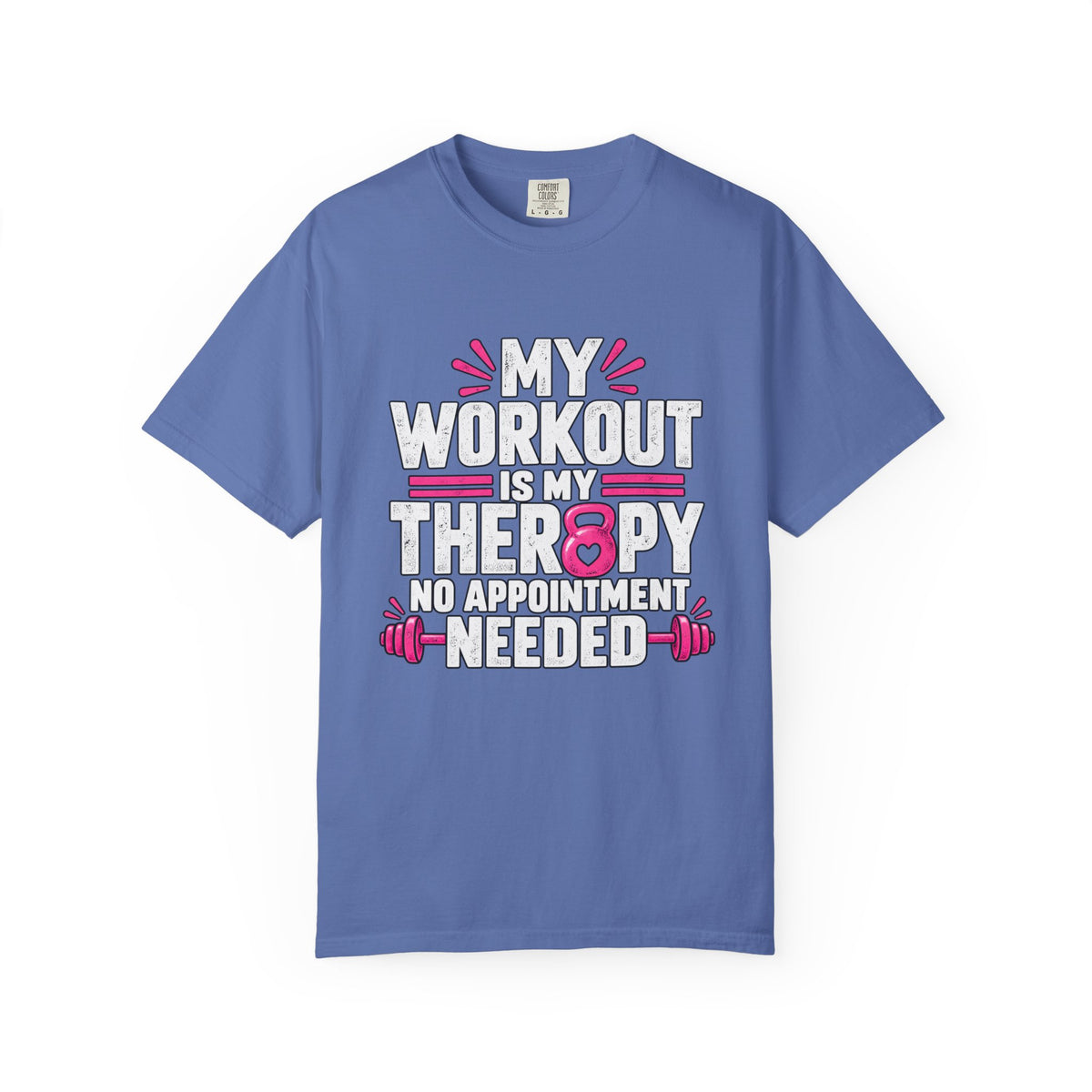 My Workout Is My Therapy Tee, Funny Fitness Shirt, Gym Motivation T-Shirt,  Workout Humor Gift