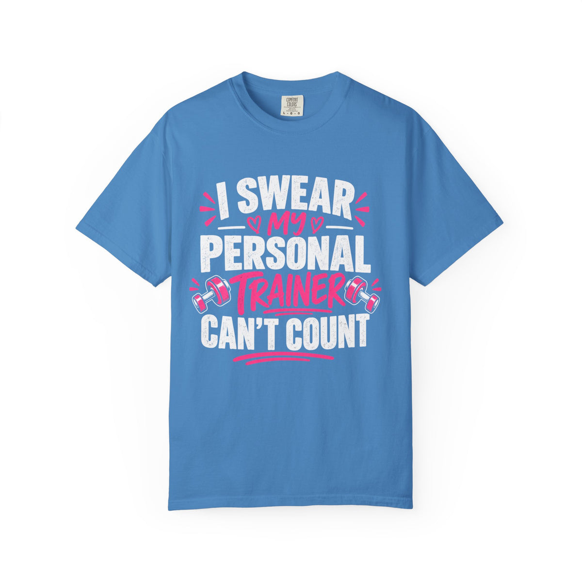 Funny Personal Trainer Shirt, I Swear My Personal Trainer Can't Count, Workout T-Shirt, Gym Lover Gift, Trainer Gift