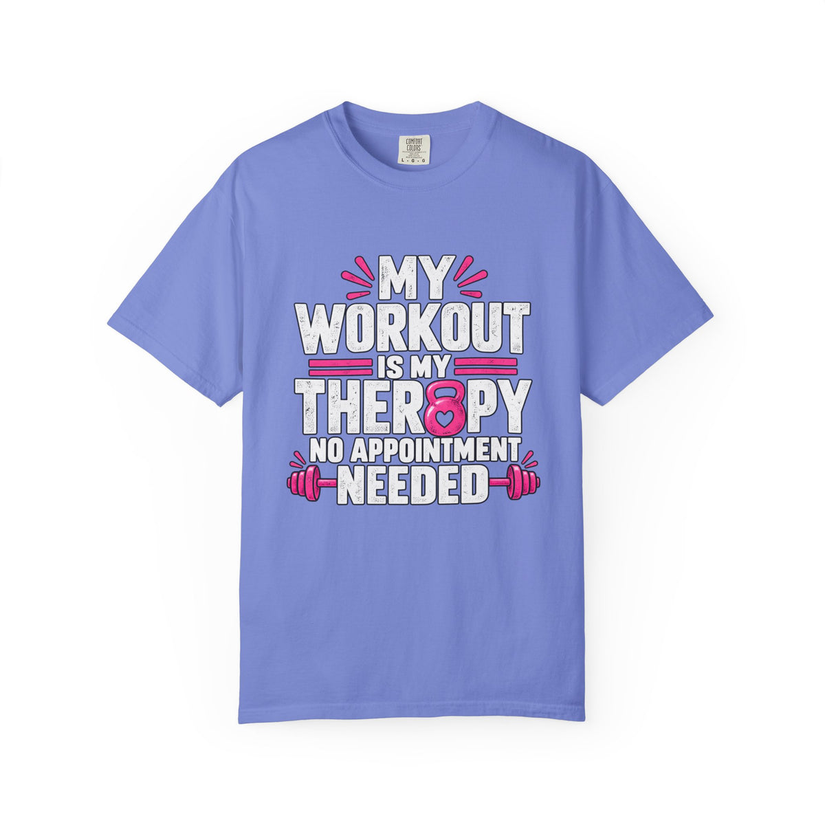 My Workout Is My Therapy Tee, Funny Fitness Shirt, Gym Motivation T-Shirt,  Workout Humor Gift