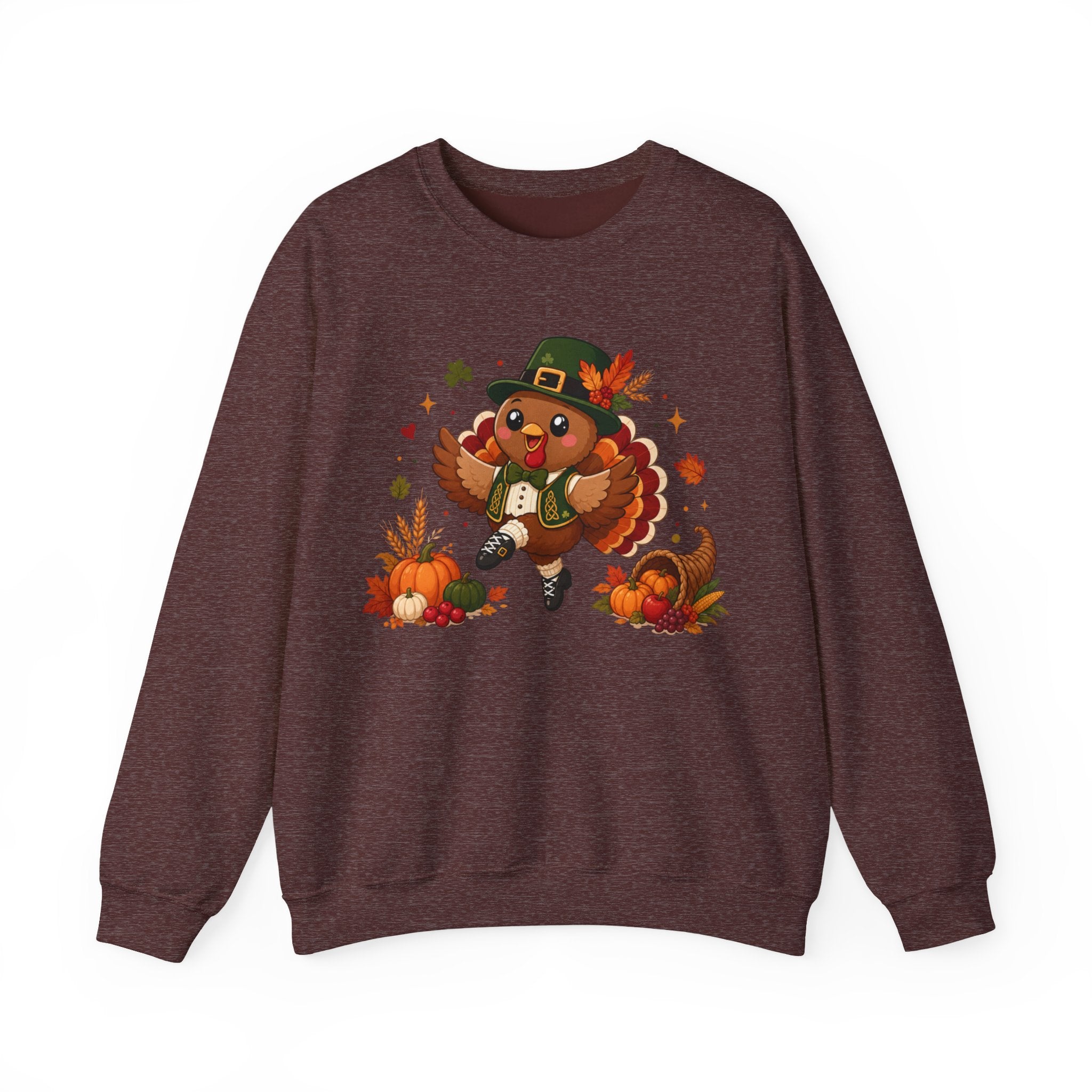 Irish Dancer Thanksgiving Sweatshirt, Dancing Turkey Crewneck, Fall Irish Dance Gift, Thanksgiving Sweater