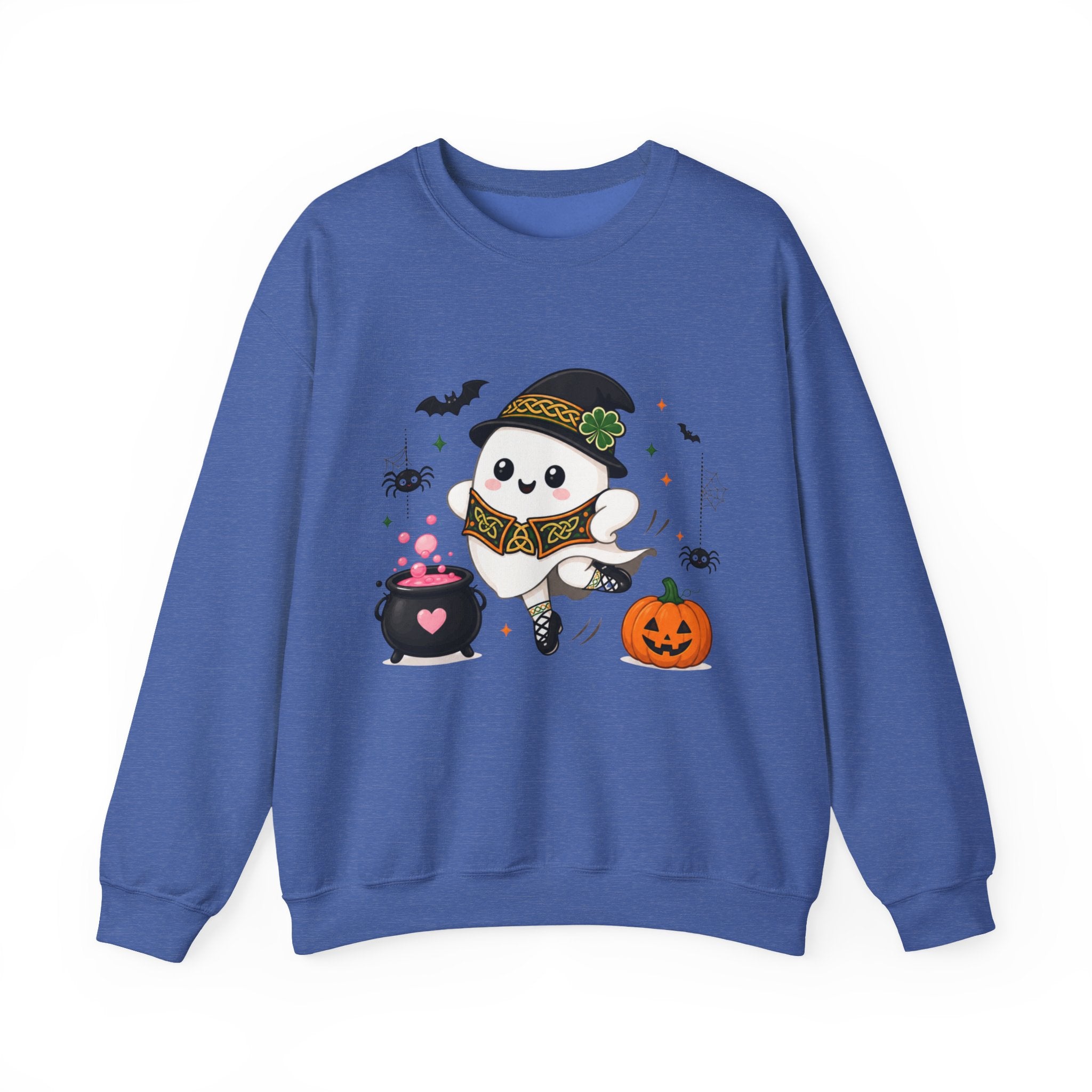 Irish Dance Halloween Ghost Sweatshirt, Cute Irish Dancer Ghost Crewneck, Spooky Irish Dance Shirt, Halloween Dance Gift, Fall Dancer Sweater