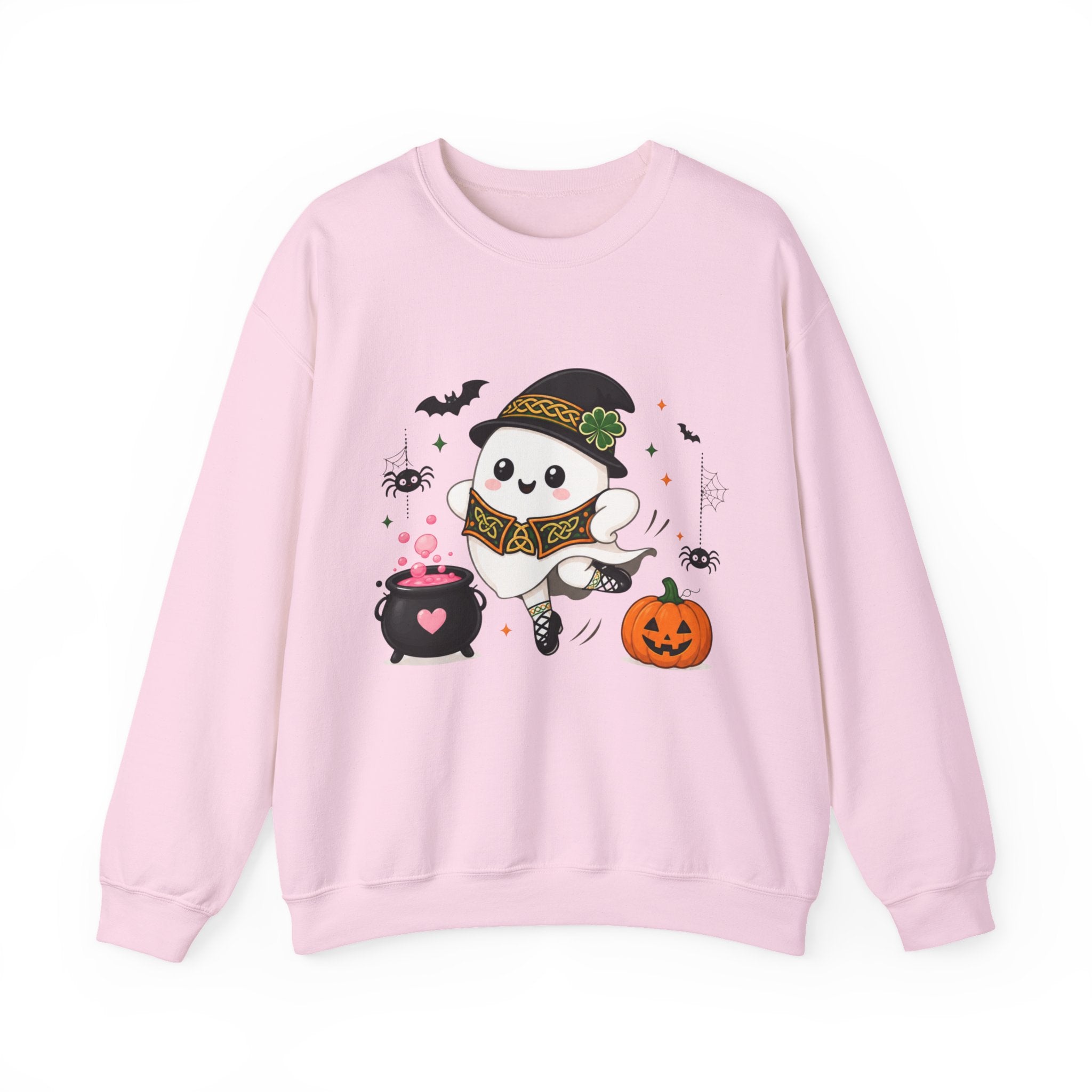 Irish Dance Halloween Ghost Sweatshirt, Cute Irish Dancer Ghost Crewneck, Spooky Irish Dance Shirt, Halloween Dance Gift, Fall Dancer Sweater