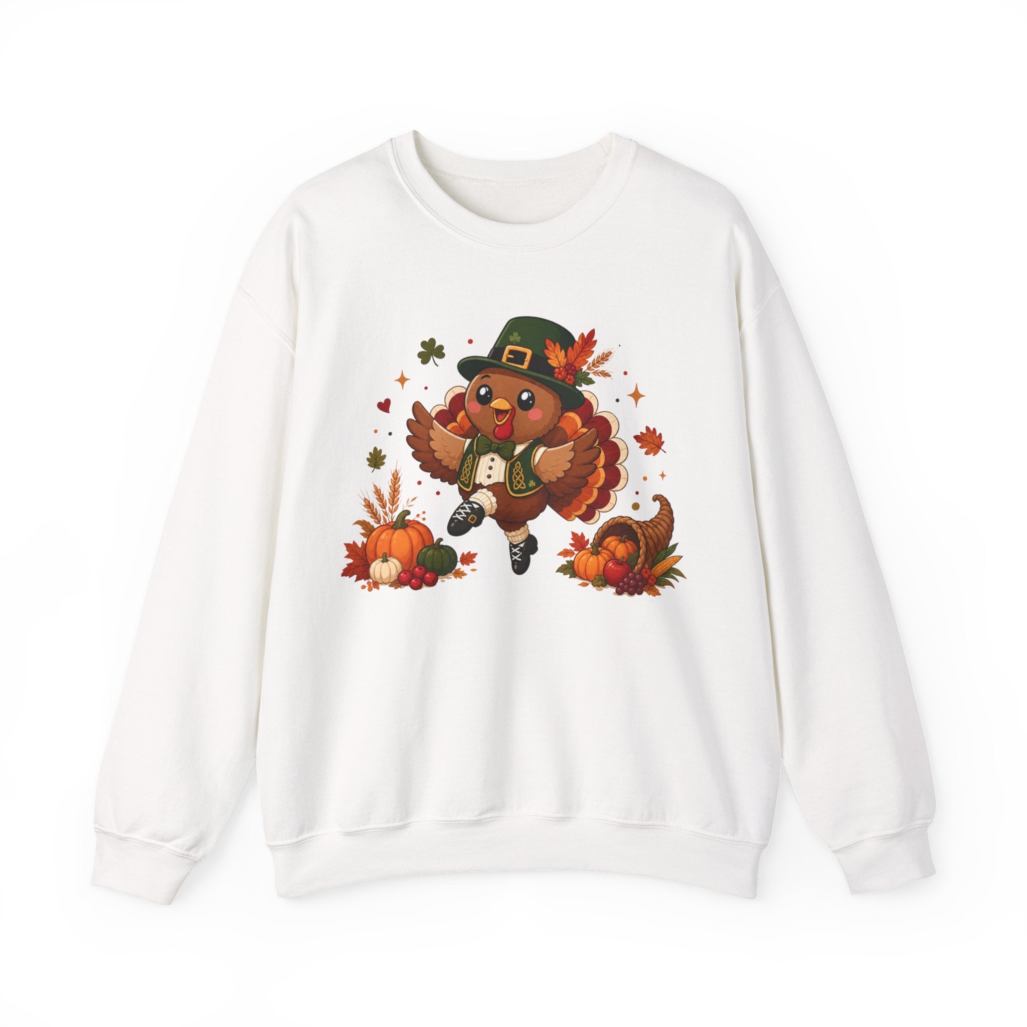 Irish Dancer Thanksgiving Sweatshirt, Dancing Turkey Crewneck, Fall Irish Dance Gift, Thanksgiving Sweater
