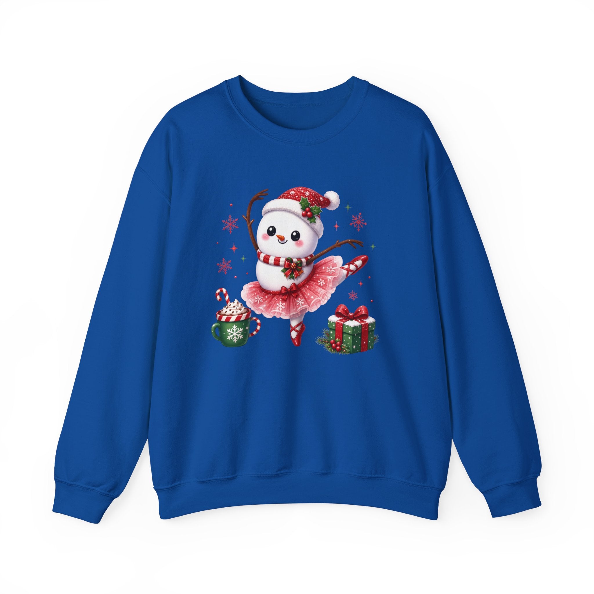 Ballet Snowman Christmas Shirt | Ballerina Snowman Sweatshirt | Dance Lover Christmas Gift | Holiday Ballet Tee
