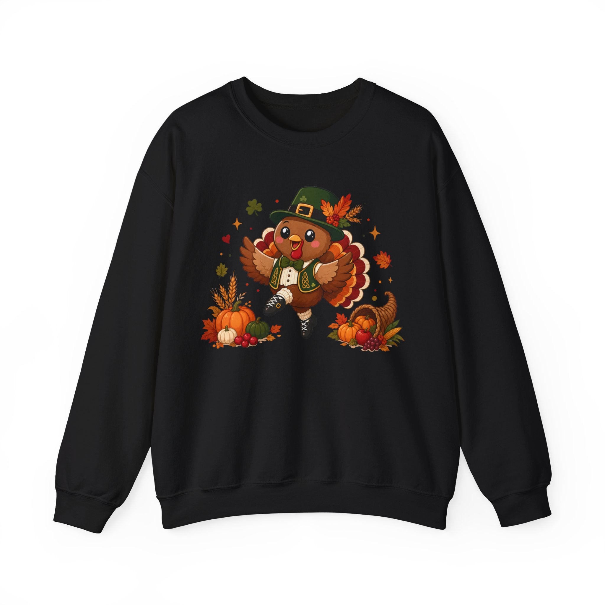 Irish Dancer Thanksgiving Sweatshirt, Dancing Turkey Crewneck, Fall Irish Dance Gift, Thanksgiving Sweater