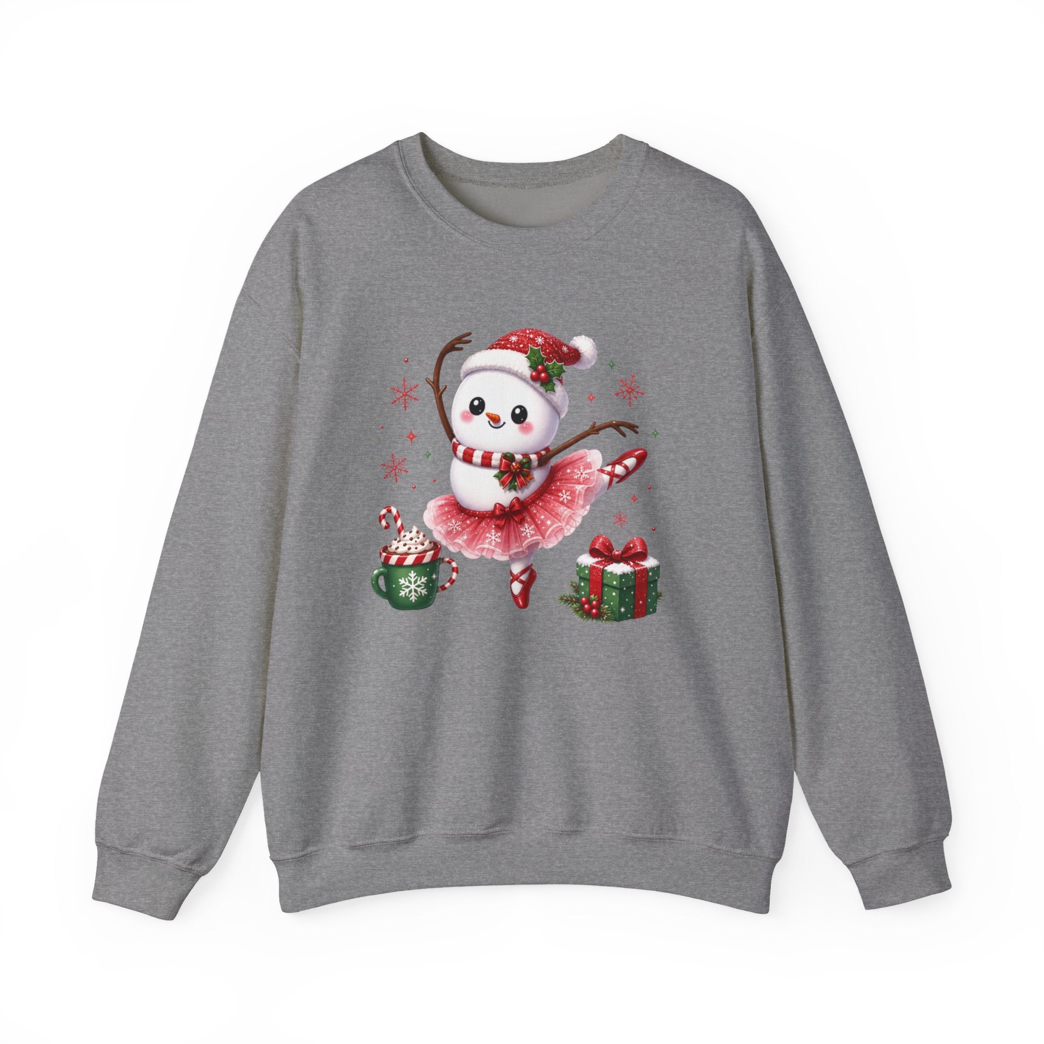 Ballet Snowman Christmas Shirt | Ballerina Snowman Sweatshirt | Dance Lover Christmas Gift | Holiday Ballet Tee