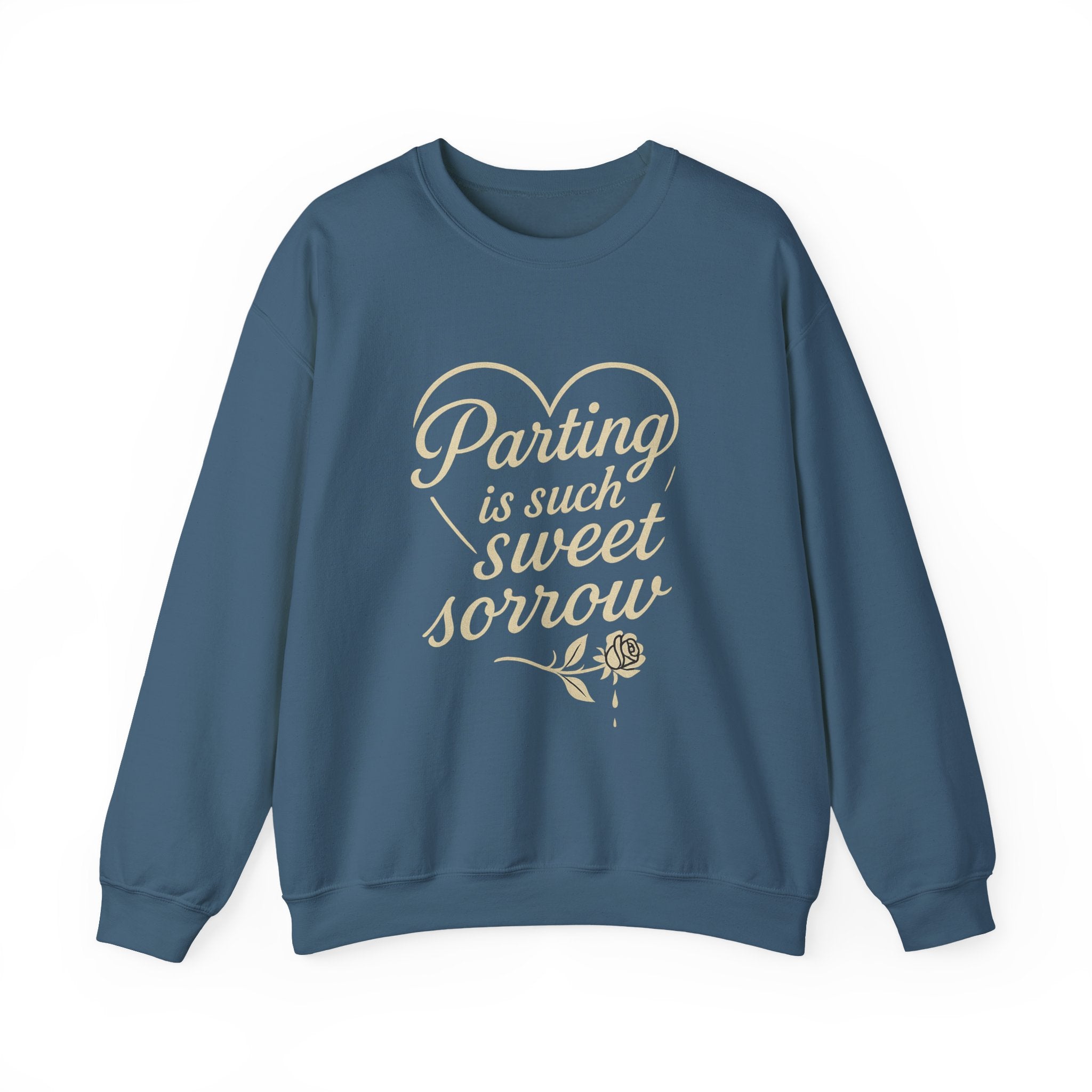 Parting Is Such Sweet Sorrow Sweatshirt, Shakespeare Quote Pullover, Cozy Literary Gift for Her, Unisex Romantic Theater Clothing