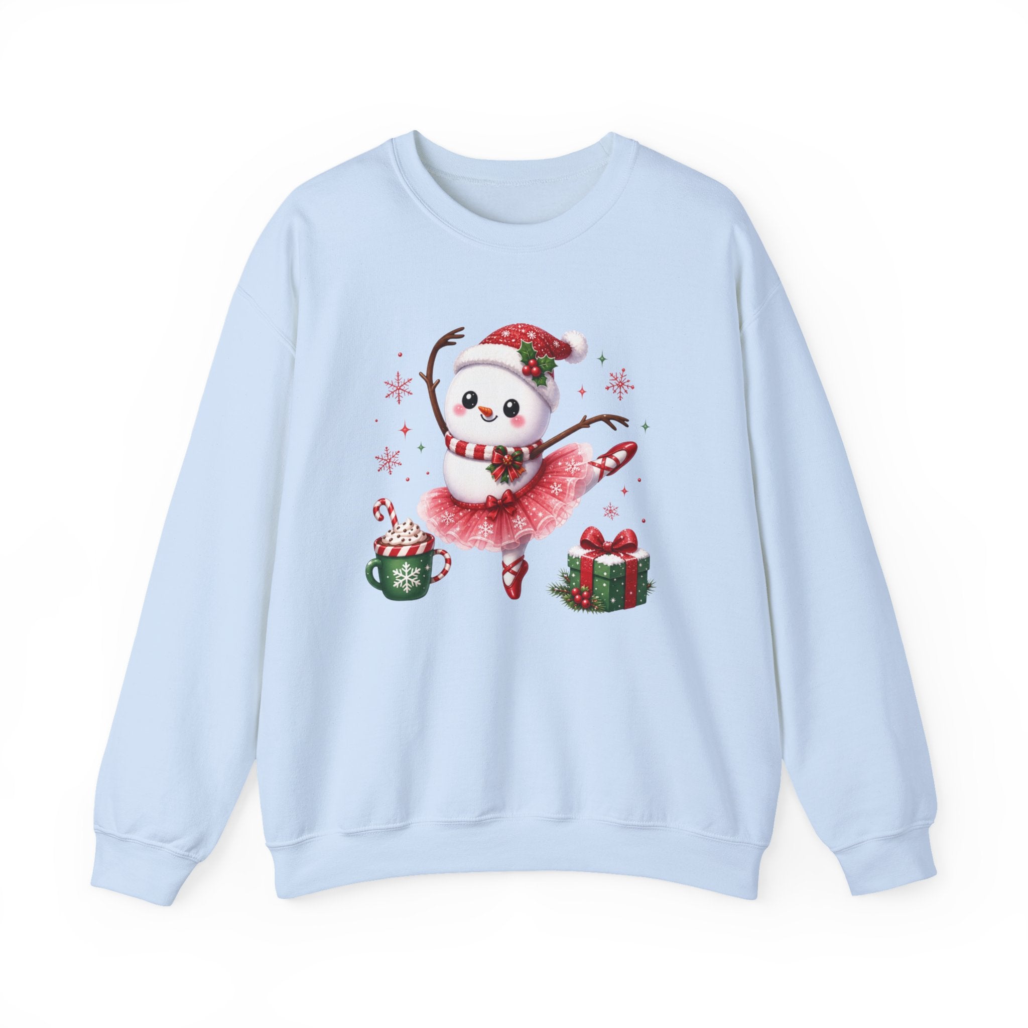 Ballet Snowman Christmas Shirt | Ballerina Snowman Sweatshirt | Dance Lover Christmas Gift | Holiday Ballet Tee