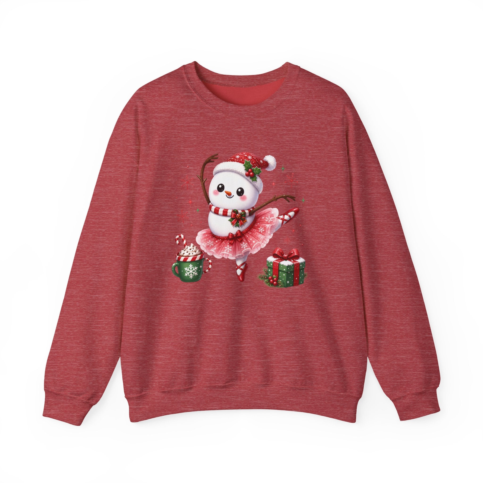 Ballet Snowman Christmas Shirt | Ballerina Snowman Sweatshirt | Dance Lover Christmas Gift | Holiday Ballet Tee