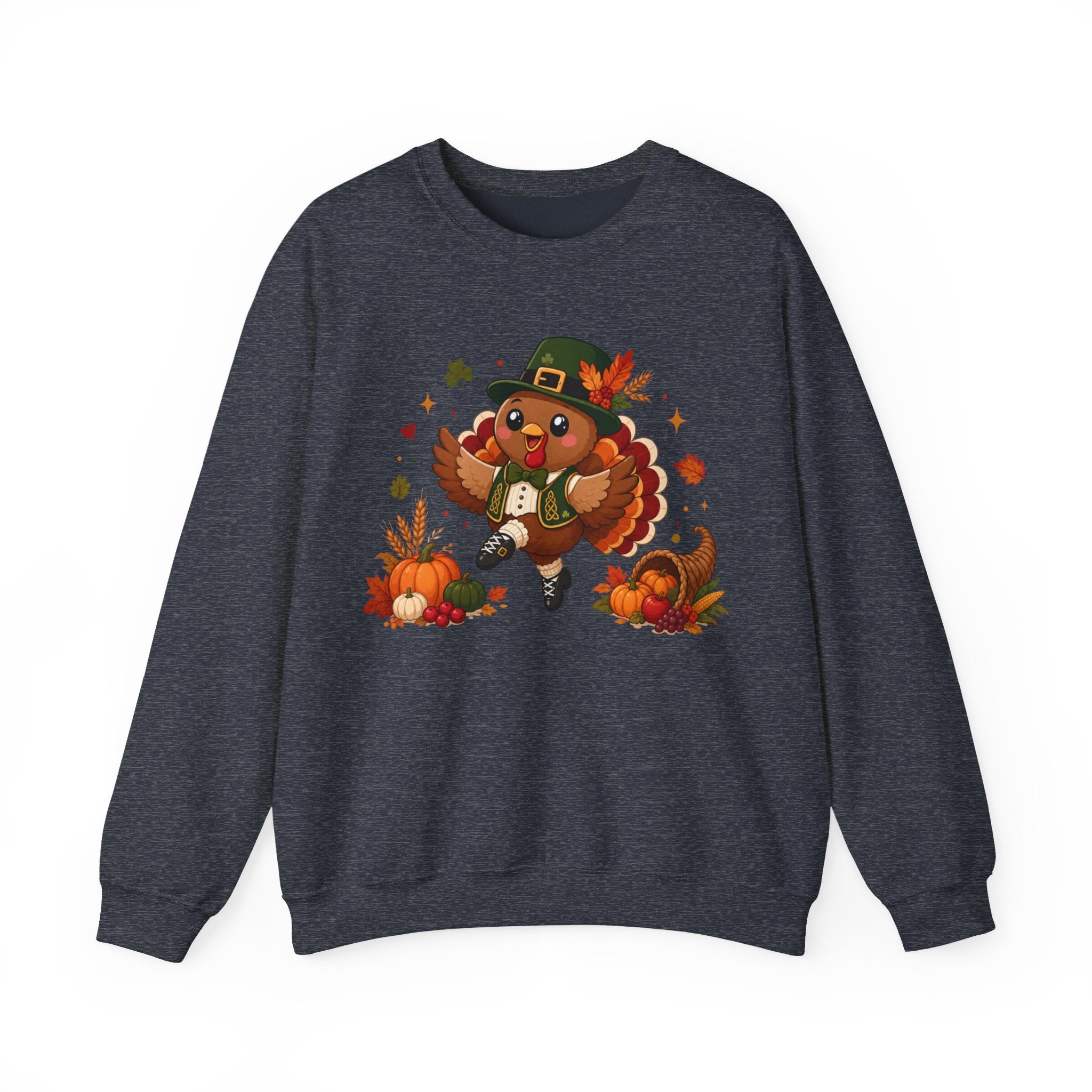 Irish Dancer Thanksgiving Sweatshirt, Dancing Turkey Crewneck, Fall Irish Dance Gift, Thanksgiving Sweater