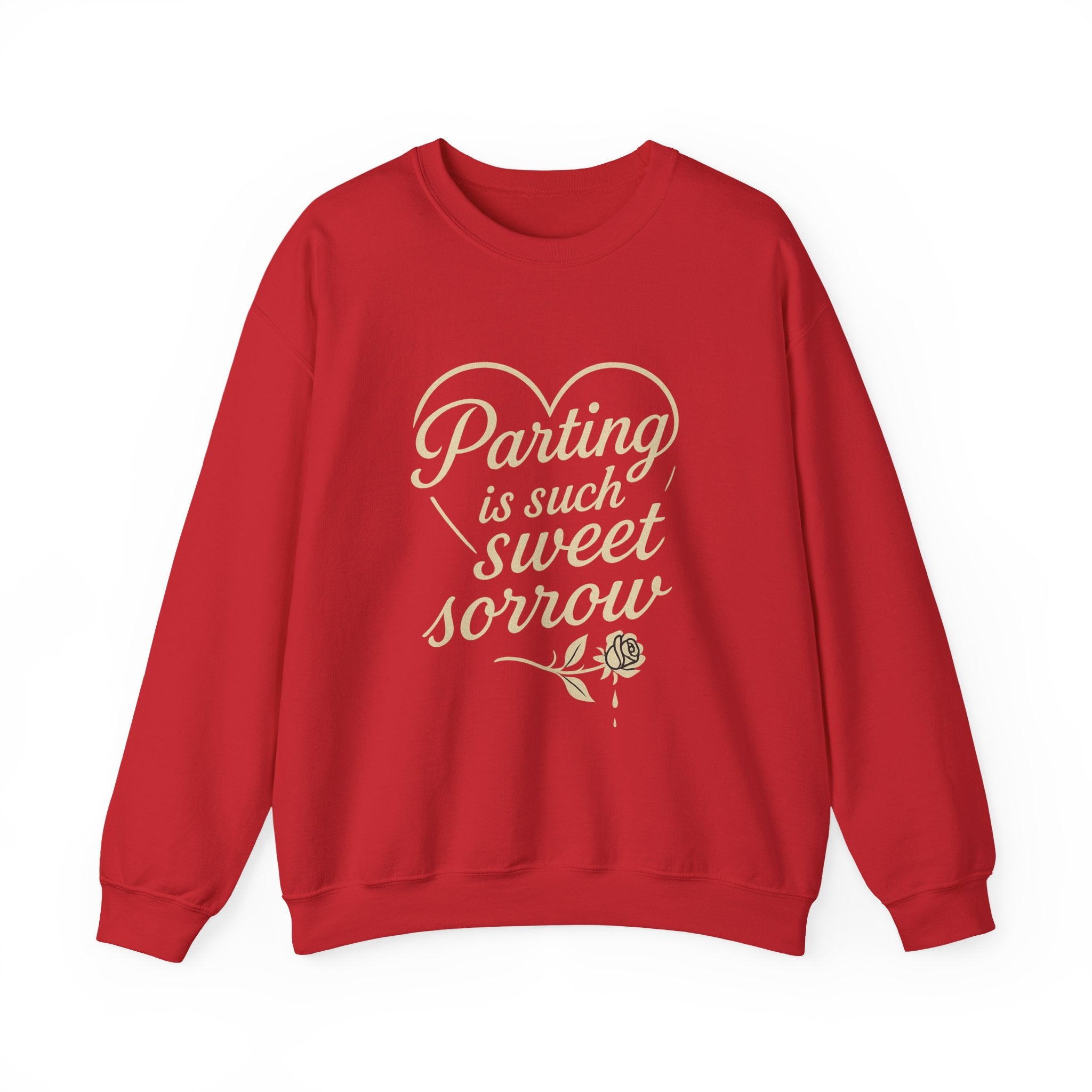 Parting Is Such Sweet Sorrow Sweatshirt, Shakespeare Quote Pullover, Cozy Literary Gift for Her, Unisex Romantic Theater Clothing